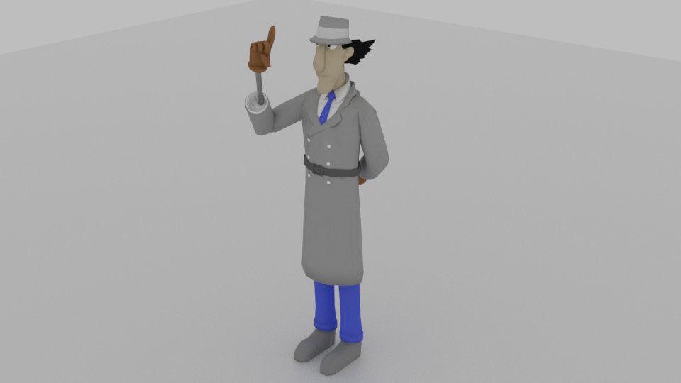 Blender Inspector Gadget by Britland Models.