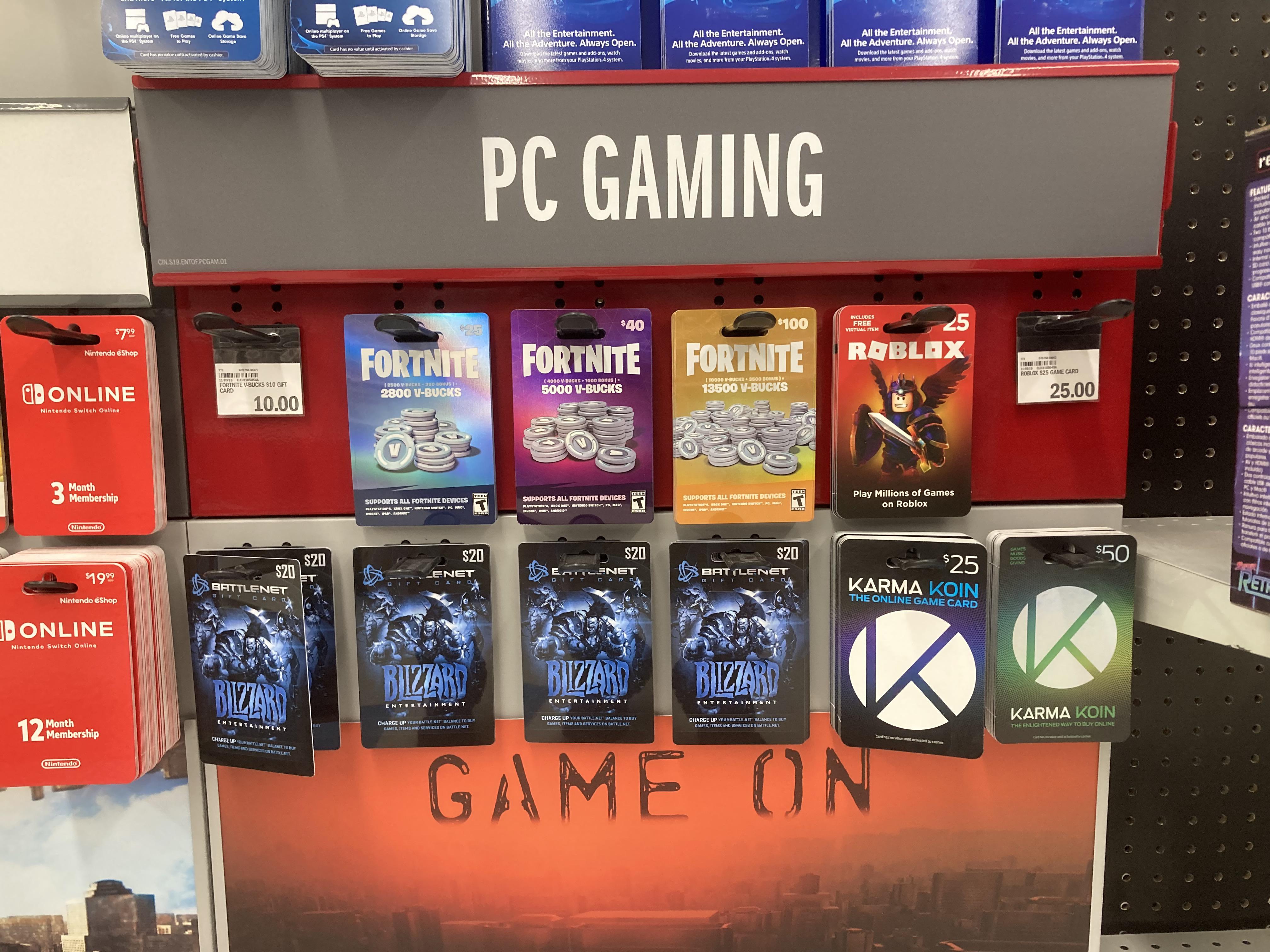 Not a steam card in the entire store r/pcmasterrace