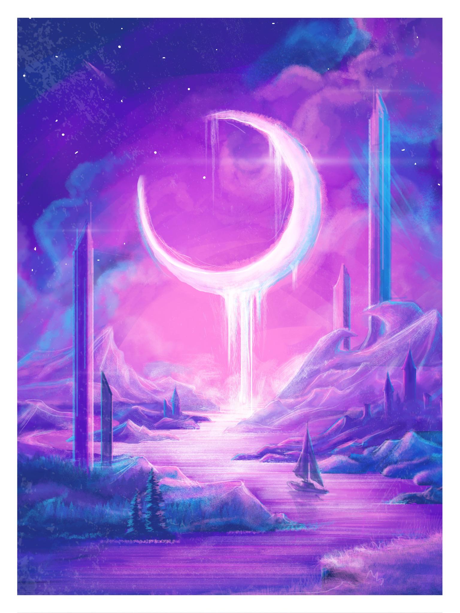 Moon river, me, digital, 2019 r/Art