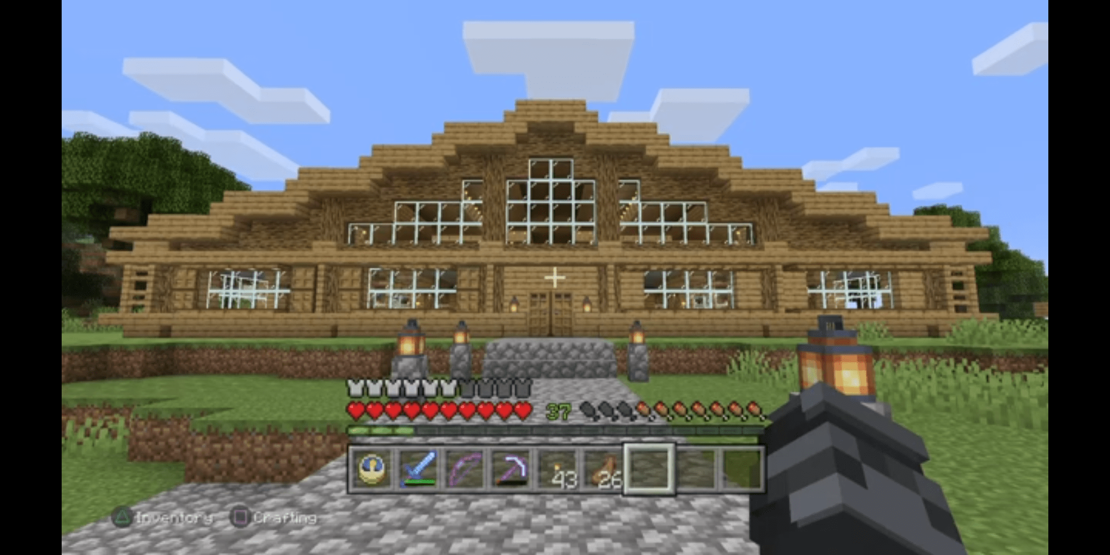 House I made in survival on PS4 edition. r/Minecraft