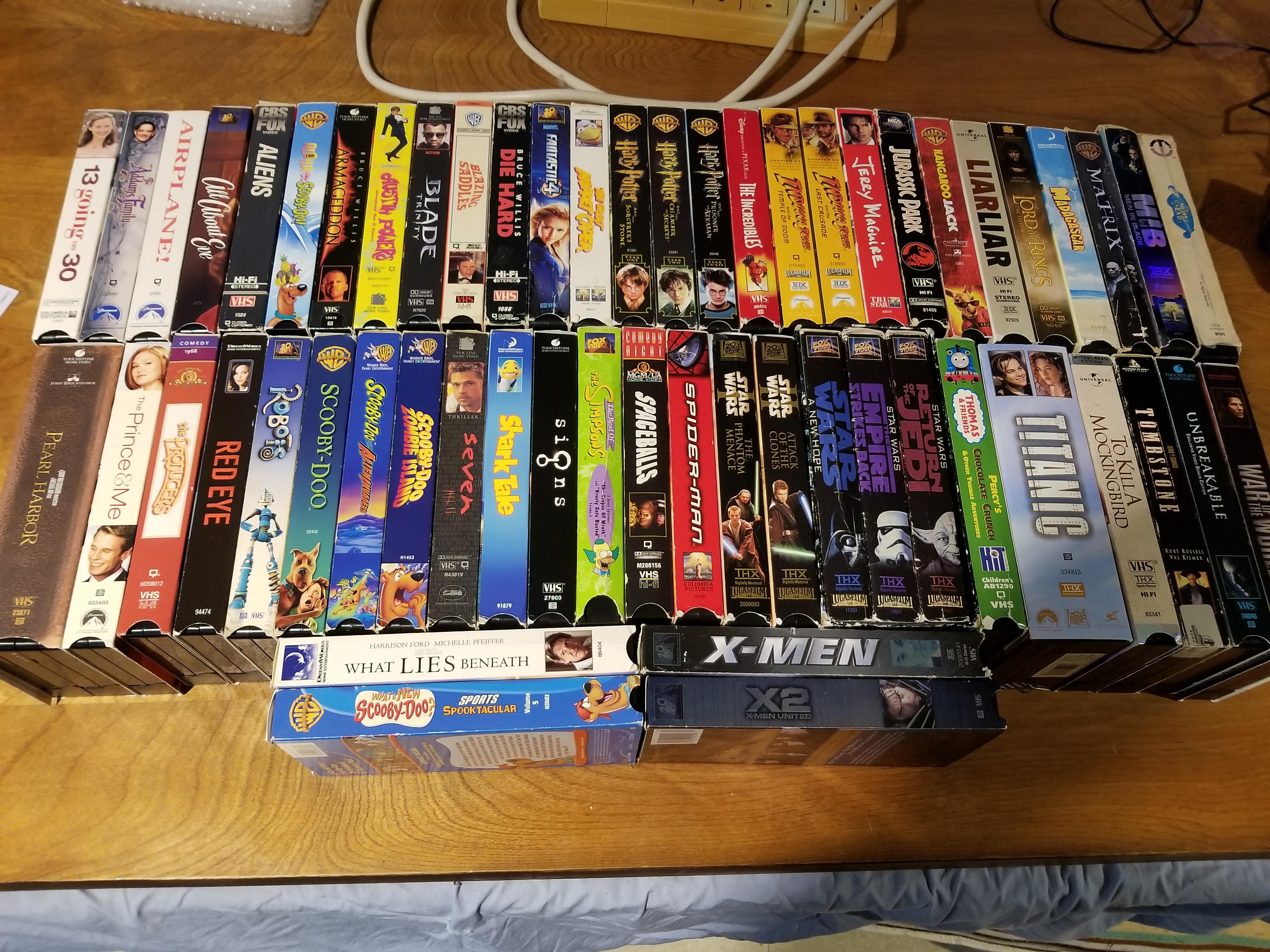 The second part of my VHS collection after about a year of collecting
