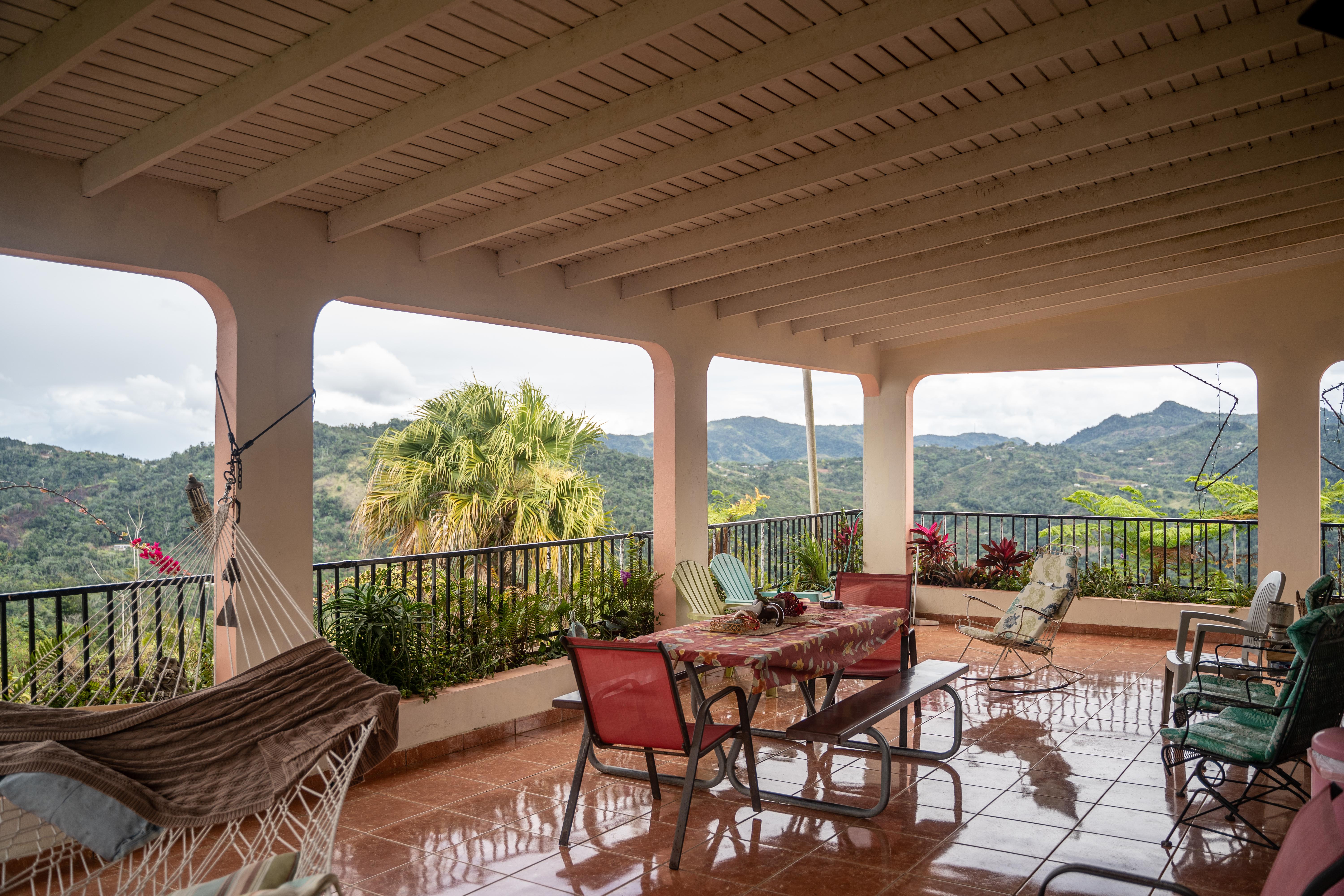 All season patio overlooking a coffee farm in Puerto Rico [6000 x 4000