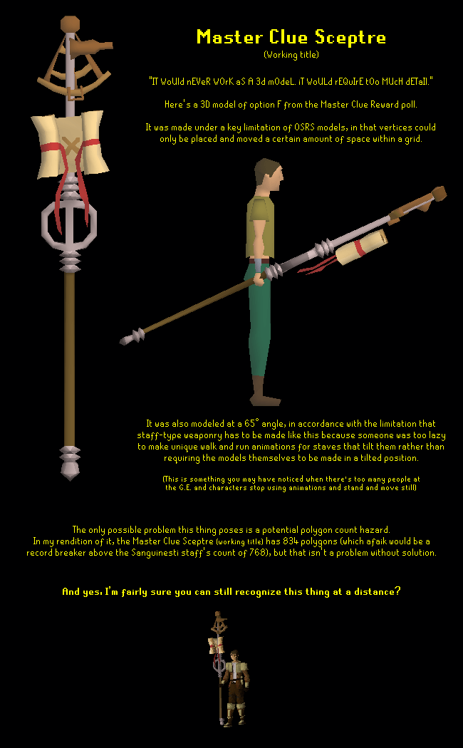 What option F from the Master Clue poll could look like as a 3D model