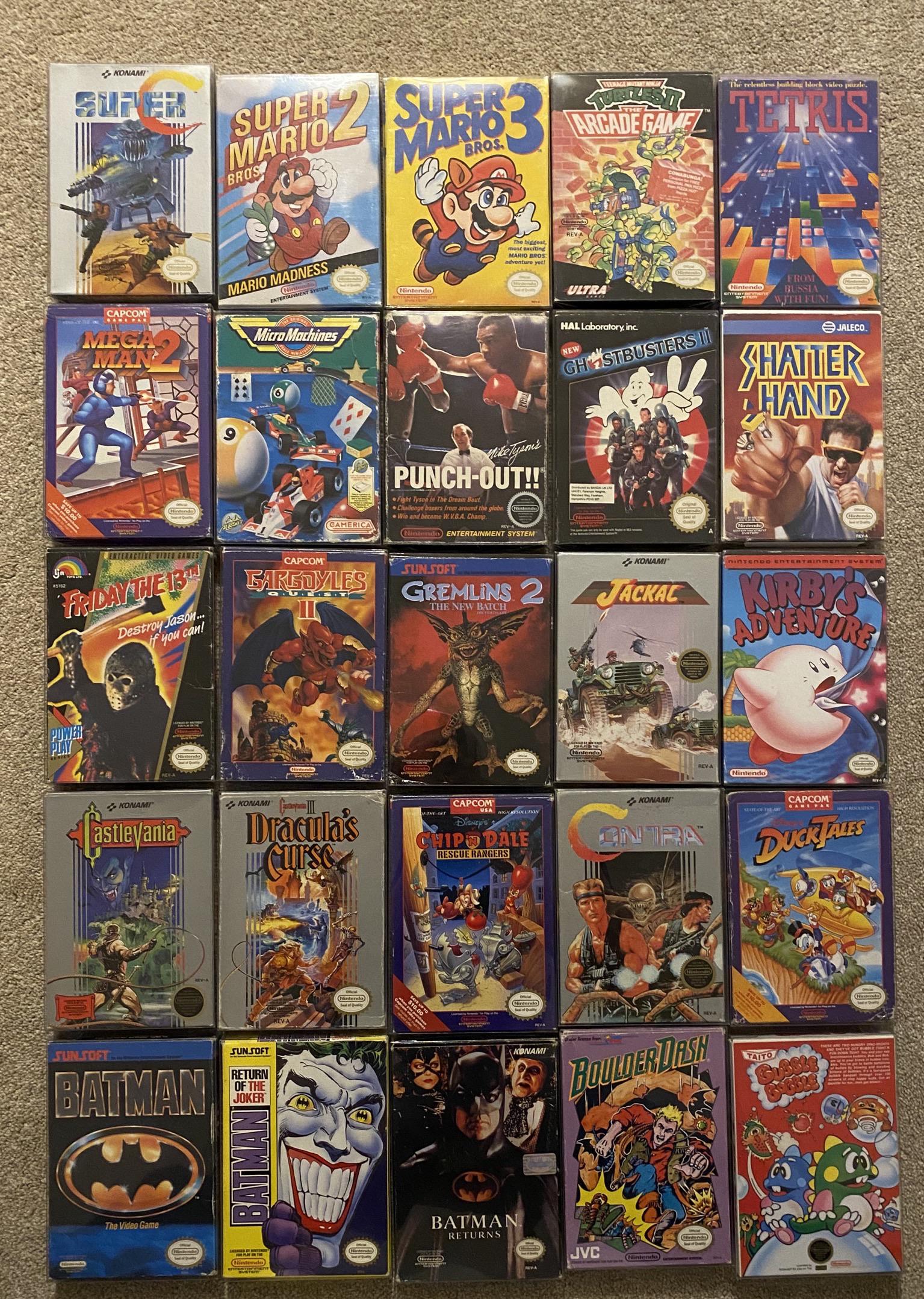 My collection reached 25 NES games today! Wanted to celebrate and share