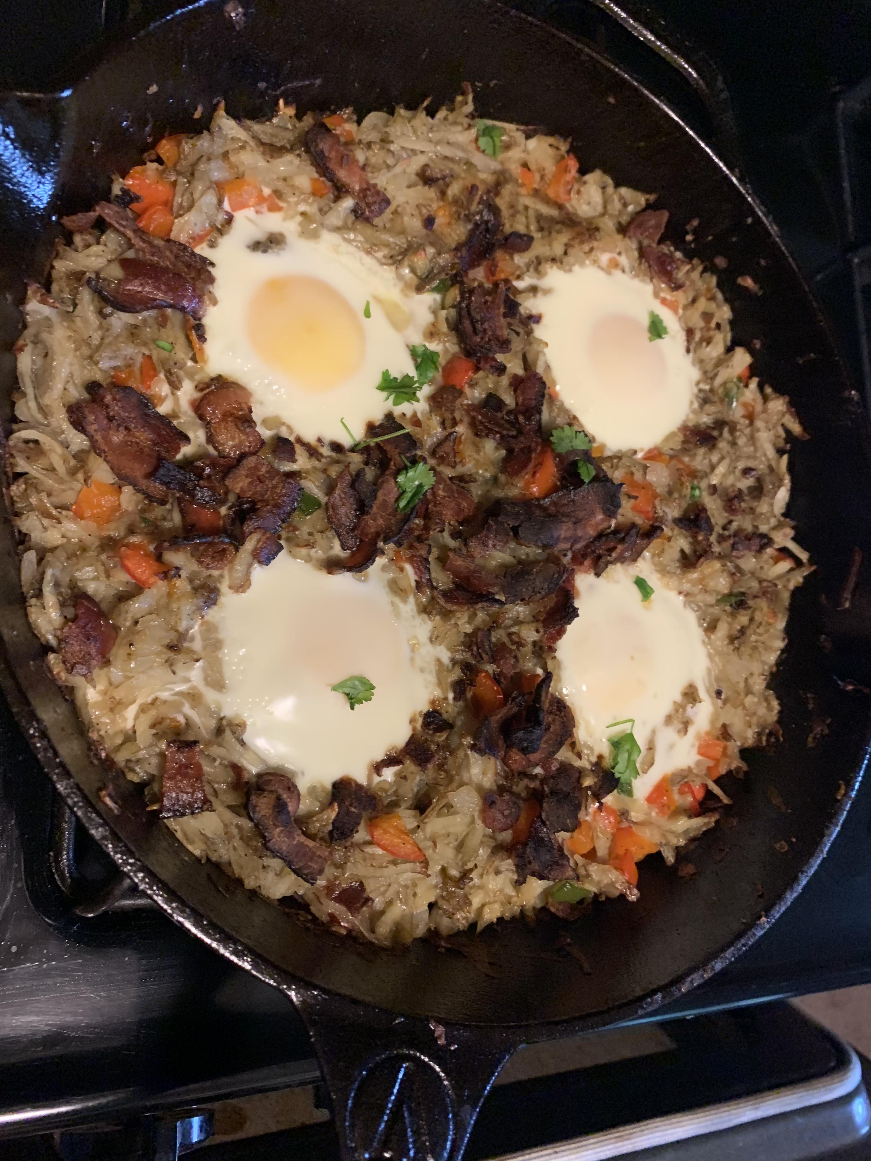 My take on Sam’s breakfast skillet! Was inspired by a past video in my