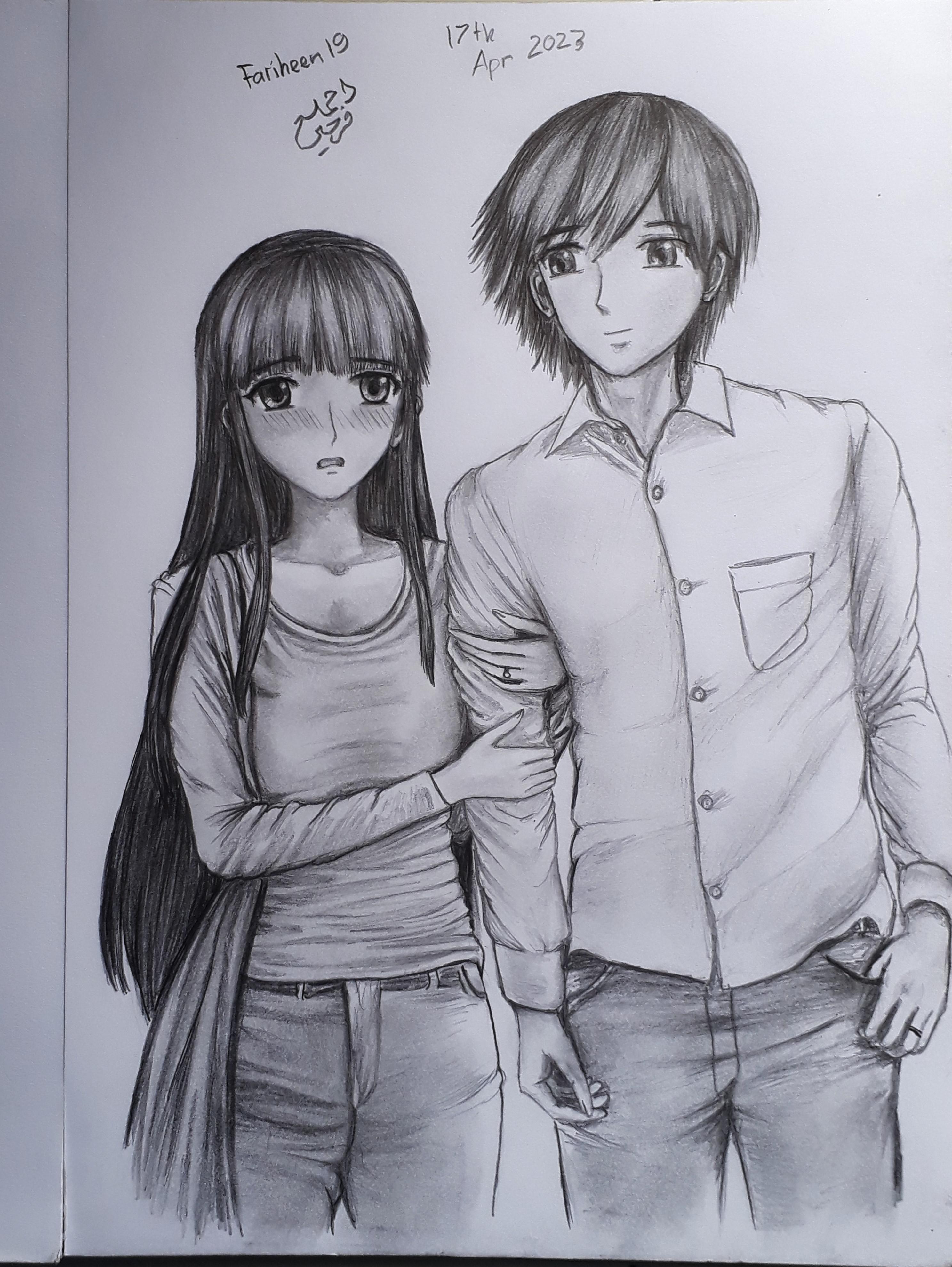 Cute Couples Drawings Cute Drawings Wallpapers Wallpaper Cave
