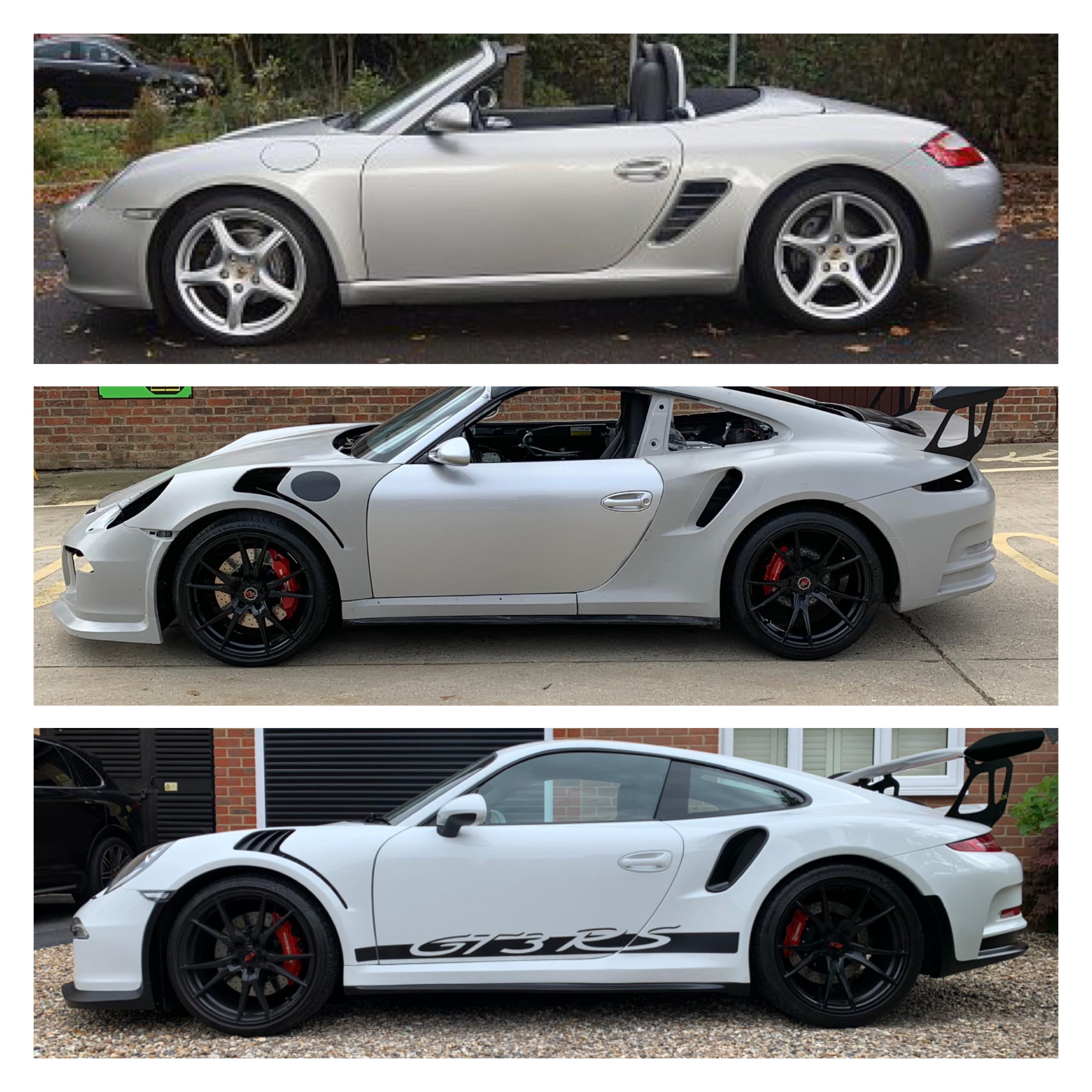 Check out this guy - he builds Porsche 911 replicas out of Boxsters