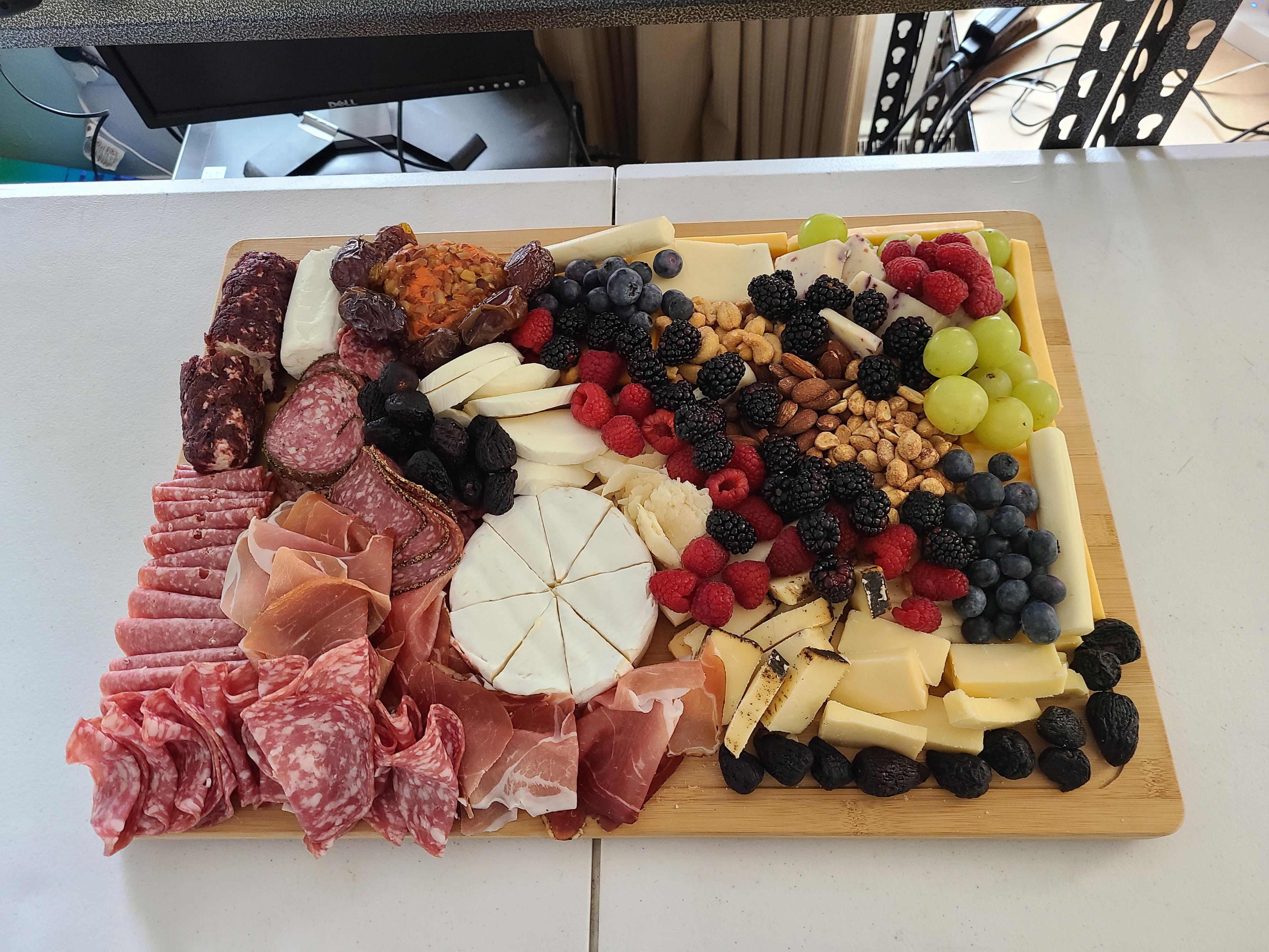 My son made a meat and cheese board. Everything from Aldi, including the board! r/aldi