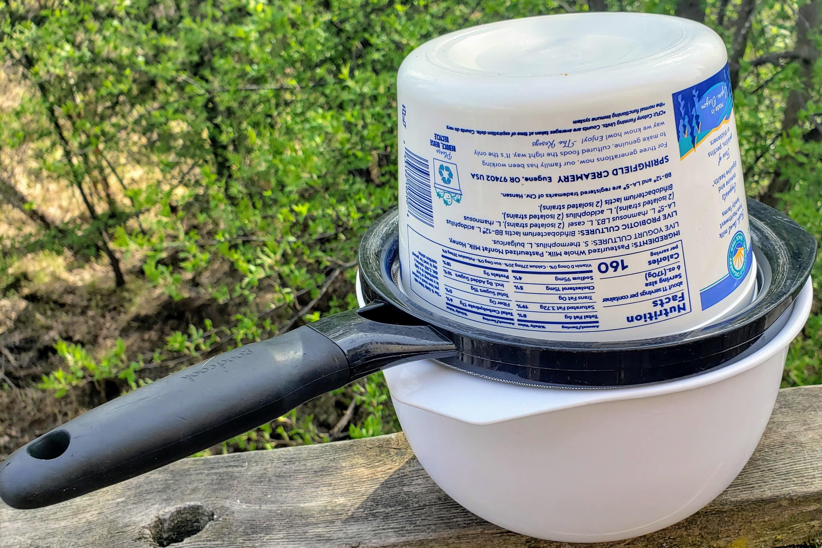 It's ridiculously easy to turn regular yogurt into greek yogurt (+ whey