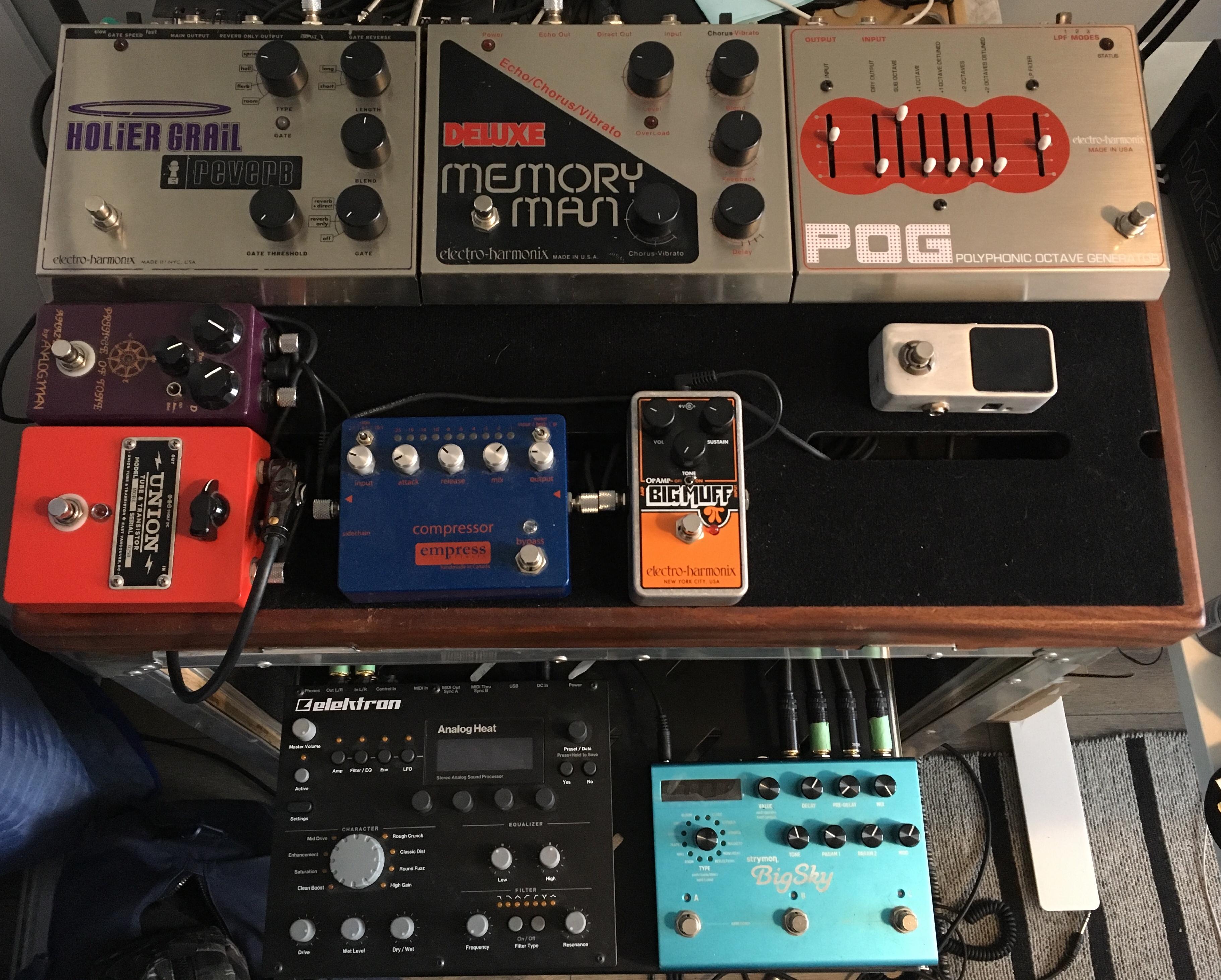 Sold almost all my pedals and started from scratch. Current pedalboard