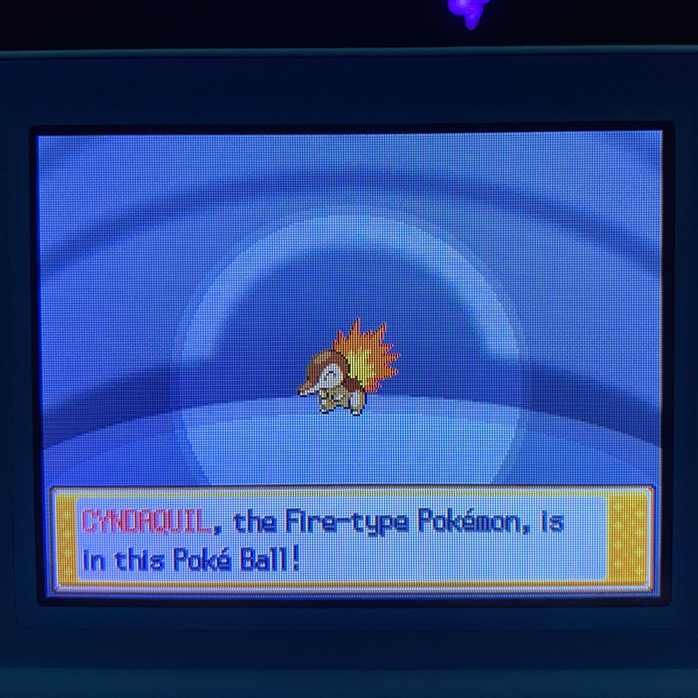 [4] Shiny Cyndaquil after 2040 SRs in HeartGold. r/ShinyPokemon