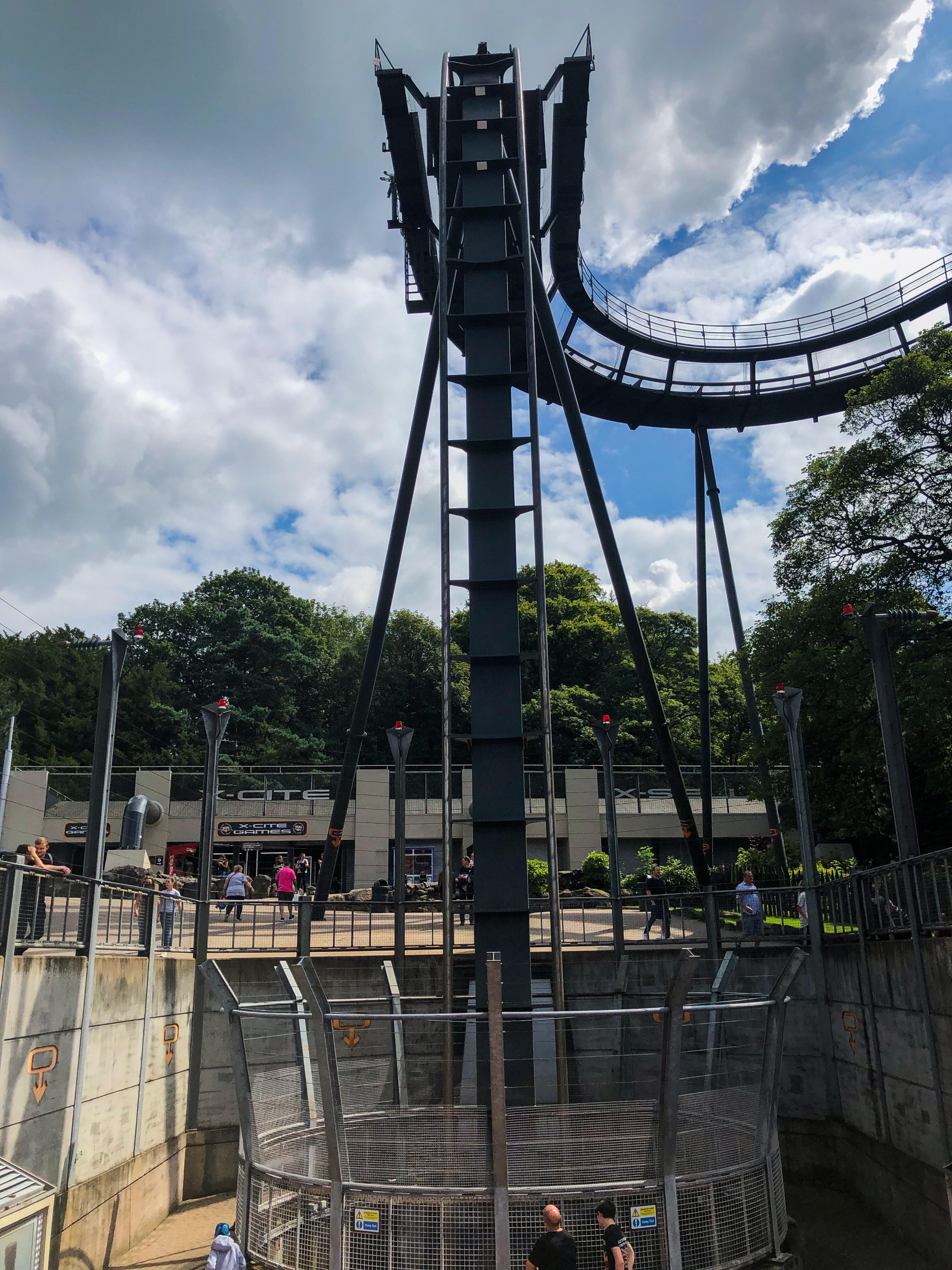 Oblivion, Alton Towers, UK. World’s first vertical drop coaster with a