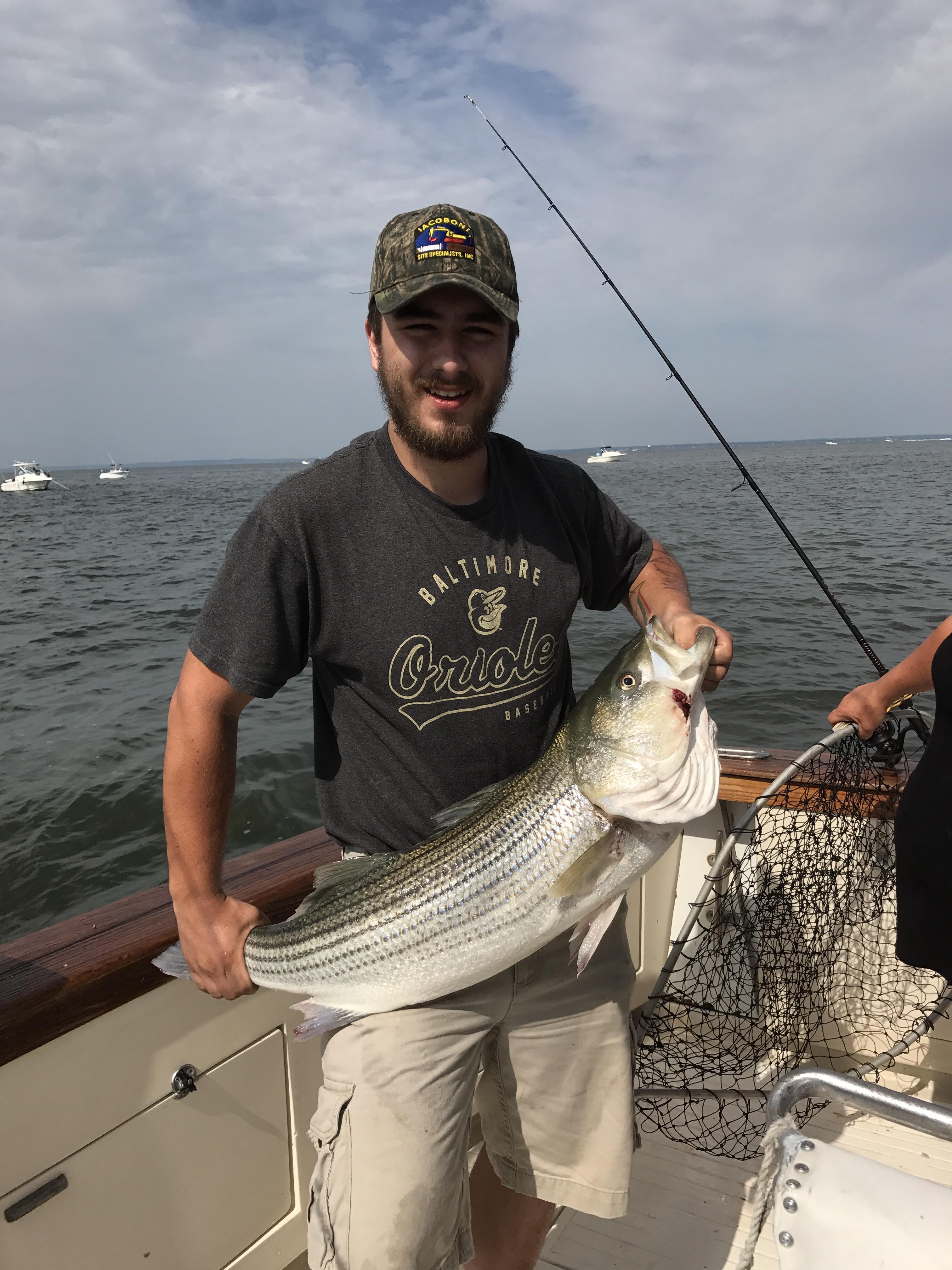 37" stripper caught in the Chesapeake bay on the 4th. r/Fishing