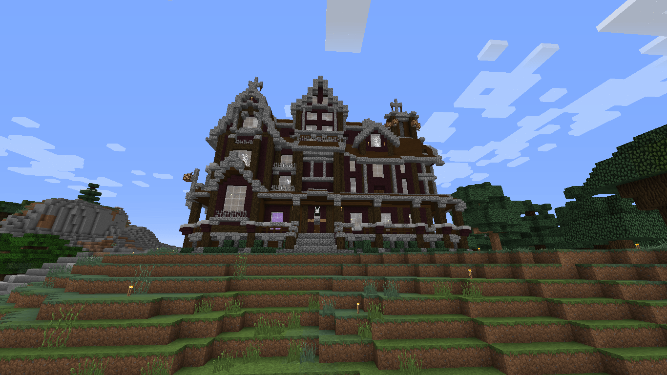 Kelpie's Halloween 🎃👻 Haunted Mansion Advanced Build🏠 Minecraft.