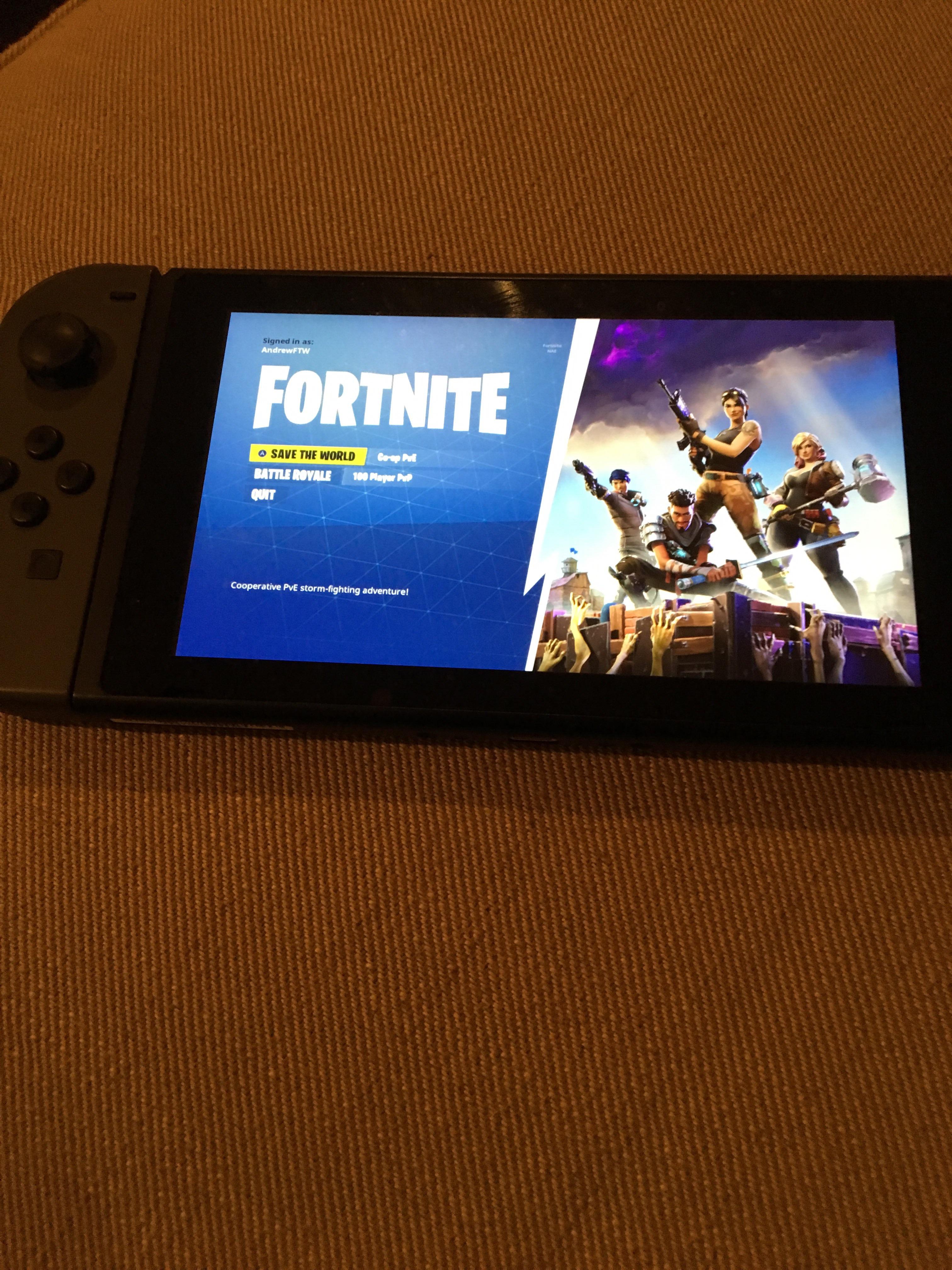 Just did a glitch on the Nintendo Switch version of Fortnite to see stw