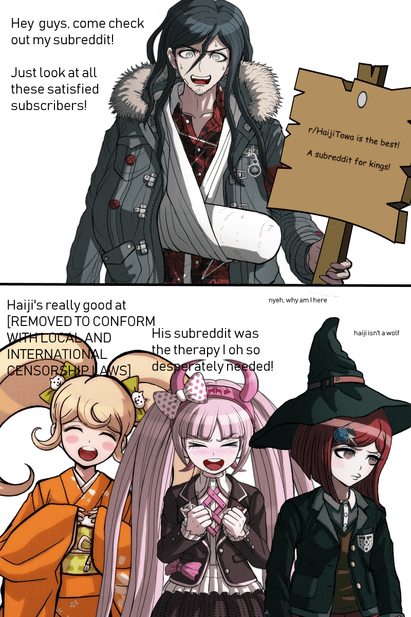 Mr. Haiji advertises his sub with the best intentions danganronpa