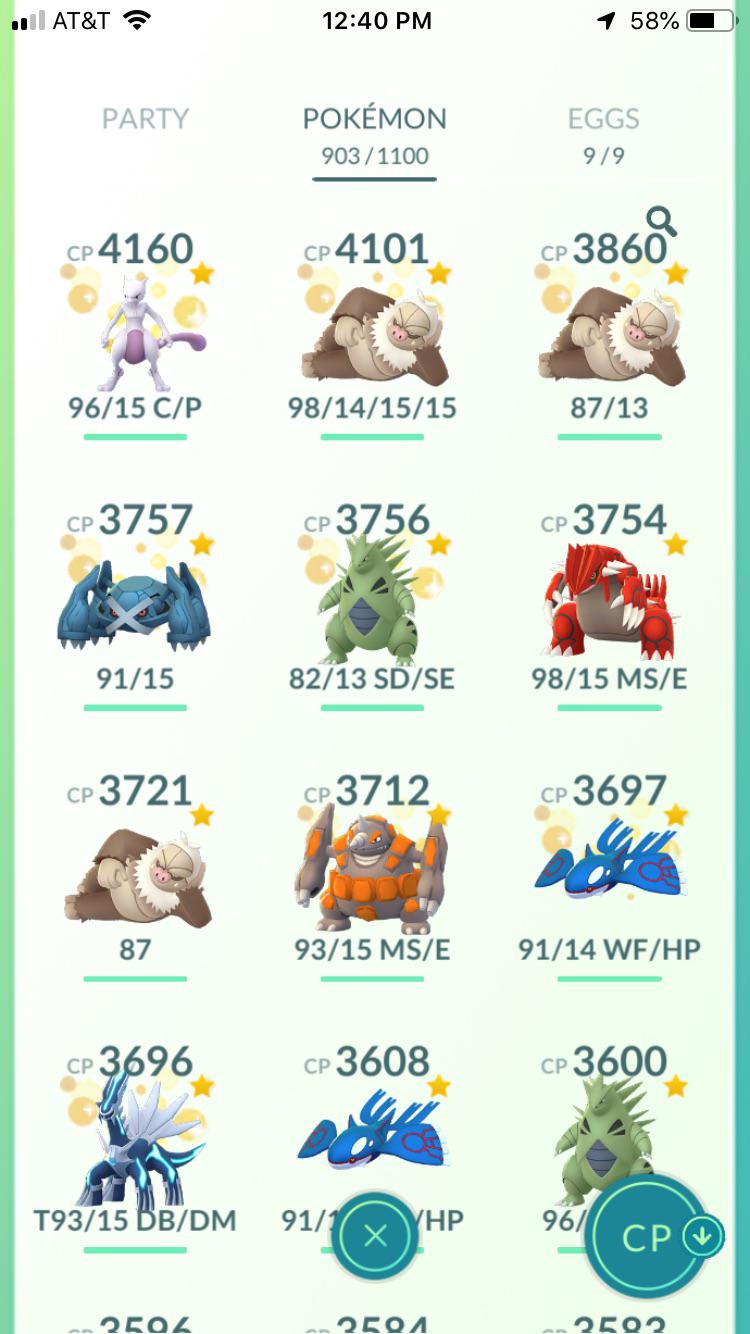 What is the highest cp in pokemon go 2021