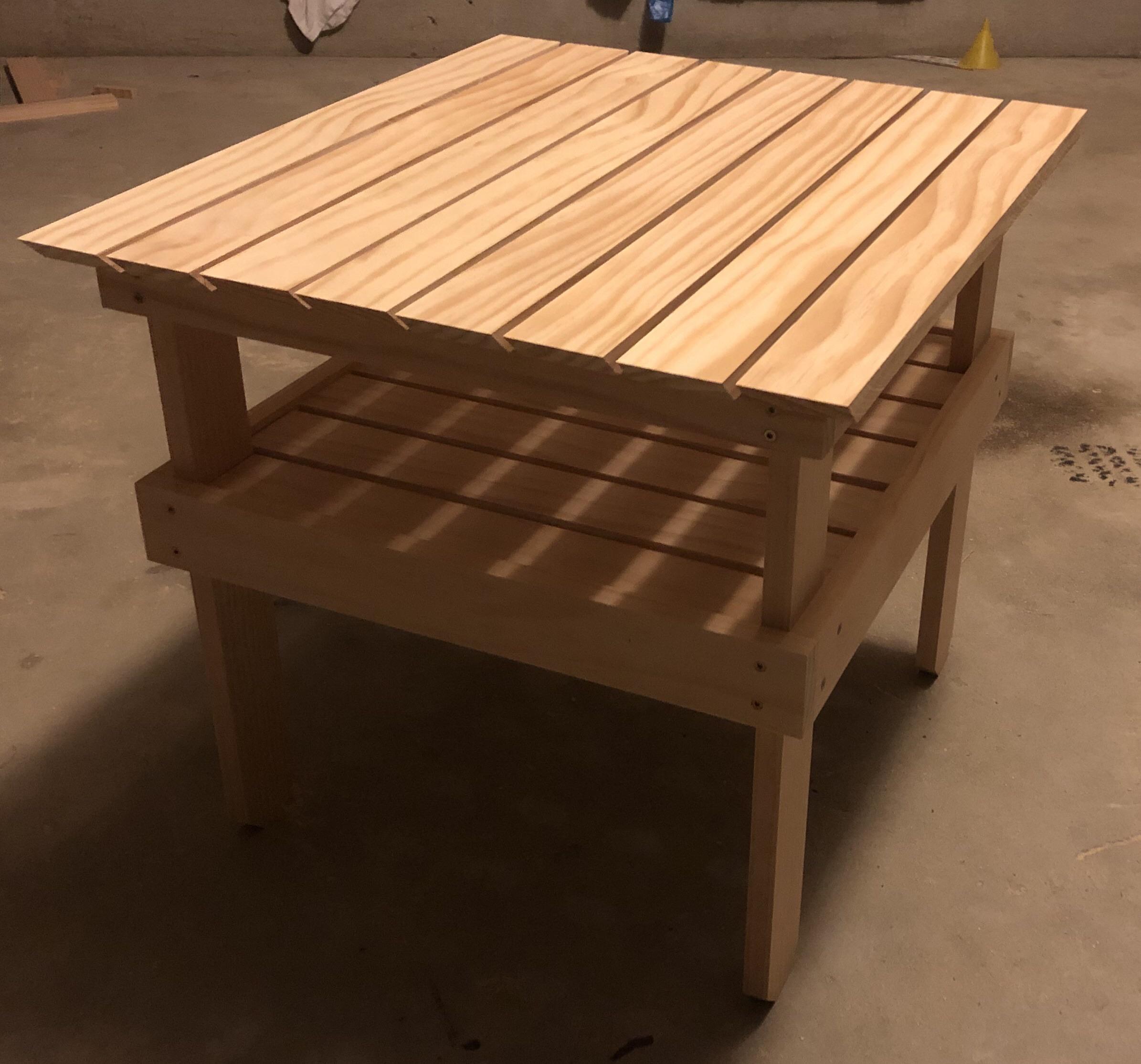 Patio Grill Table First Project in Steve Ramsey’s TWW Class so far