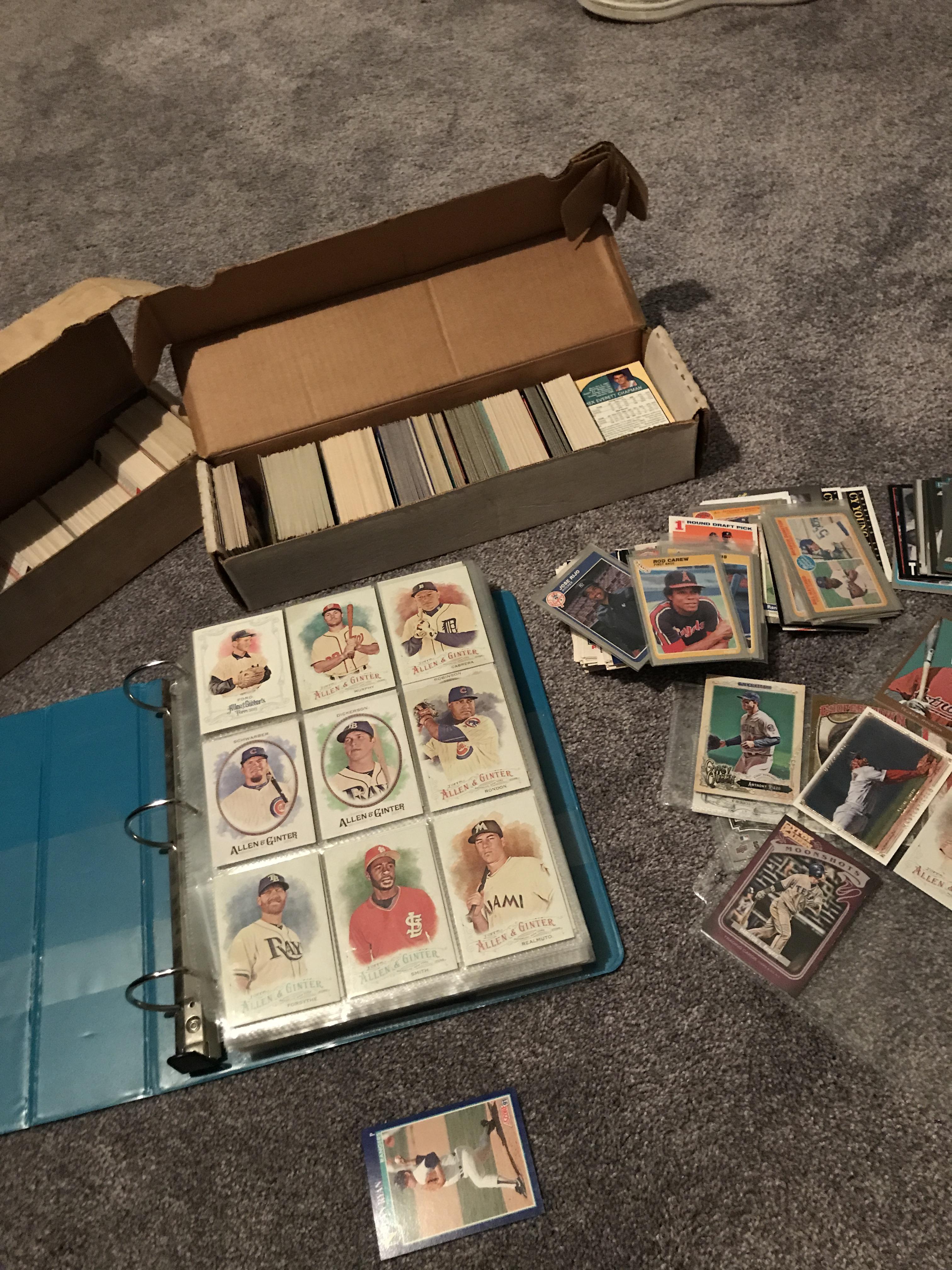 Selling all my baseball cards need advice or buyers r/baseballcards