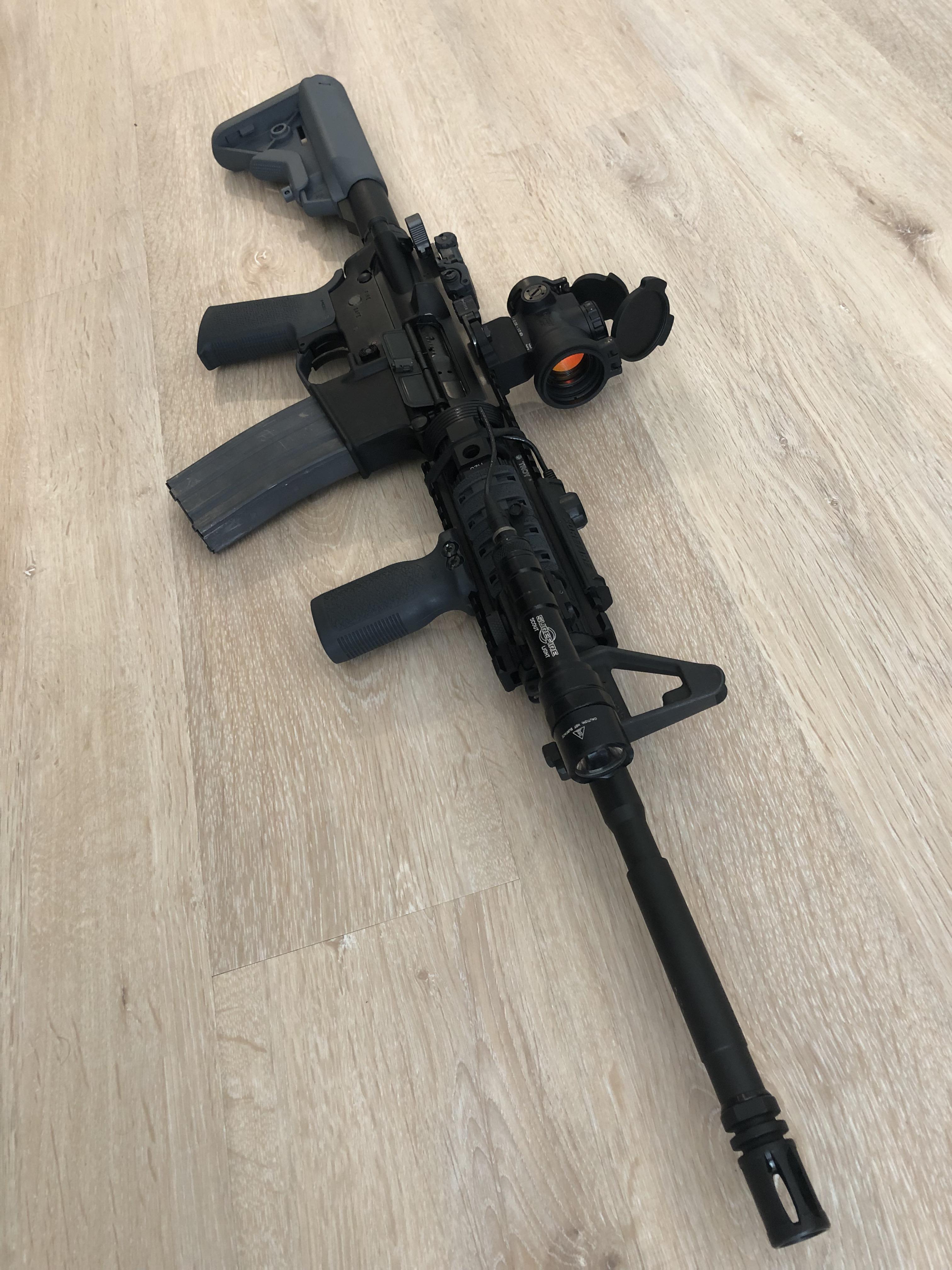 My scary black gun with a splash of scary gray r/guns
