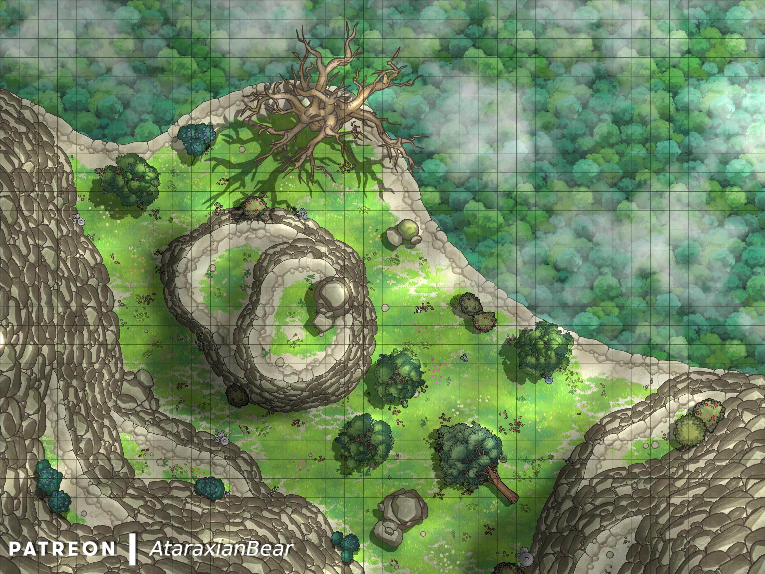 Encounter at the edge of a cliff [40x30] r/battlemaps