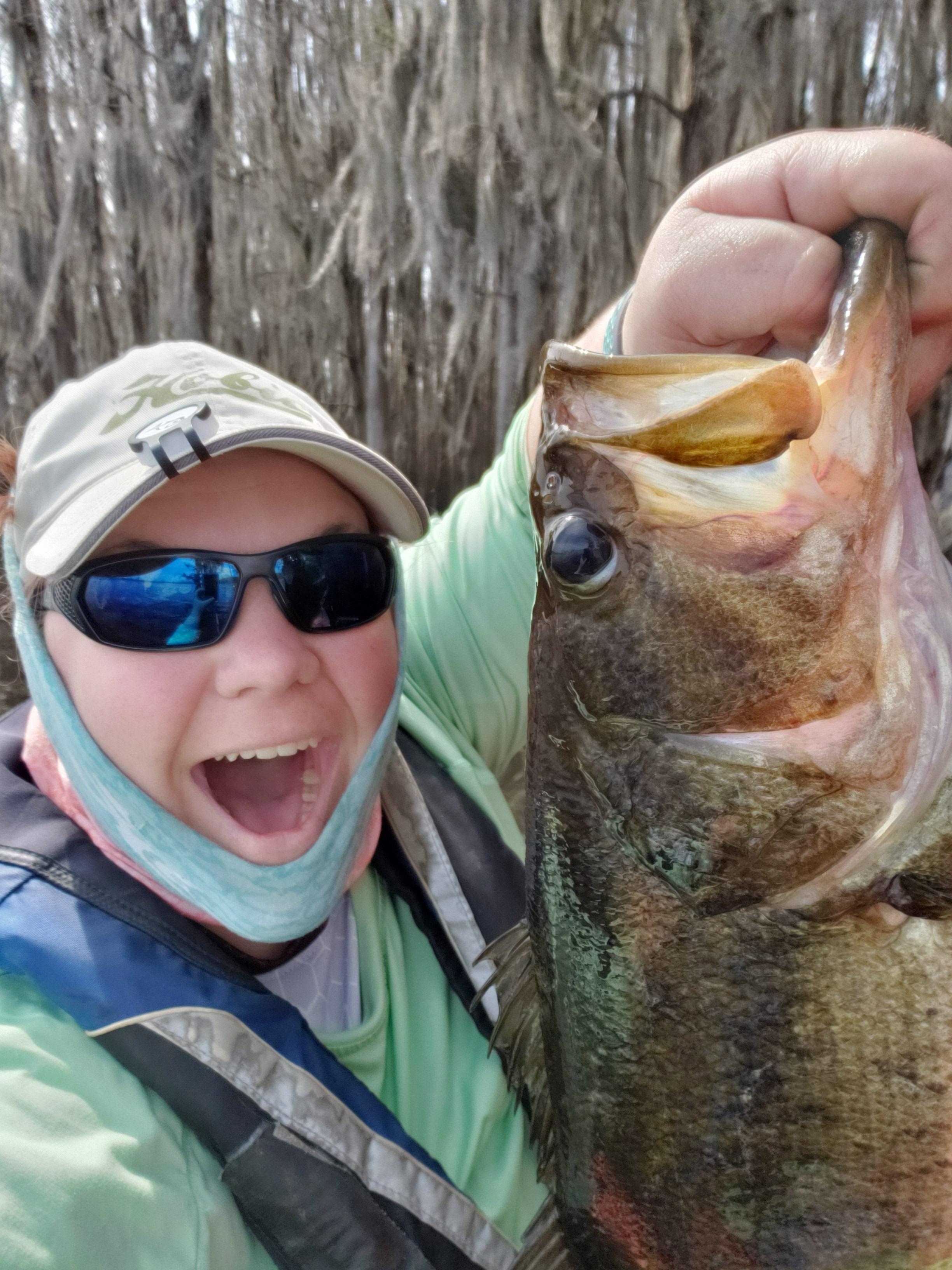 Caught this toad on Caddo Lake for the KBFNC r/kayakfishing