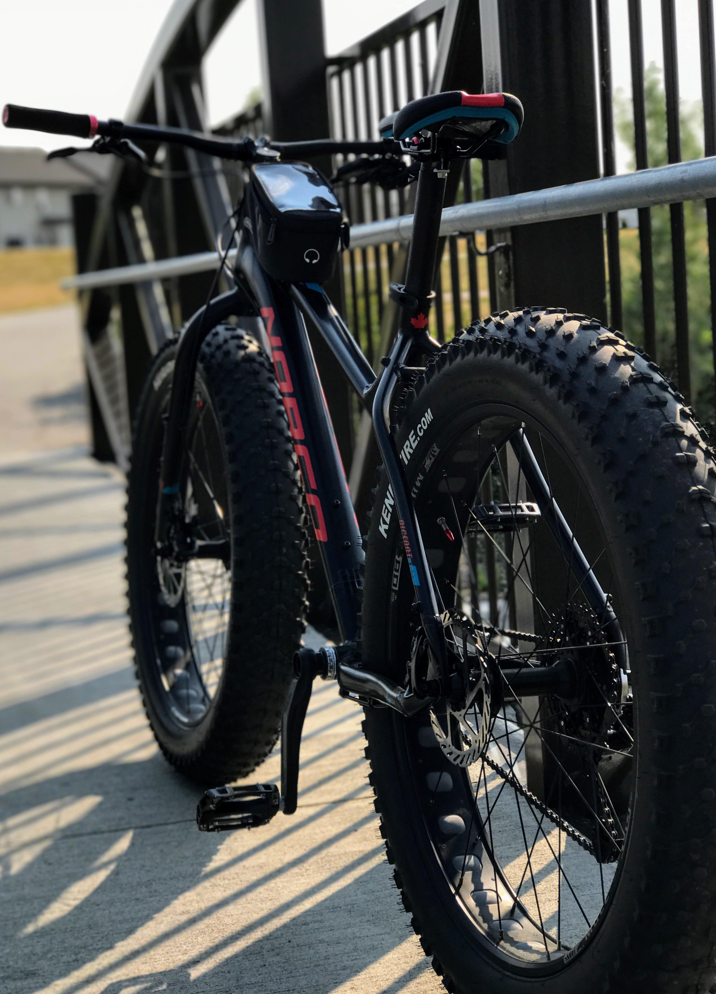Commuting on the fat bike (Norco Bigfoot 6.2) this week after a chain