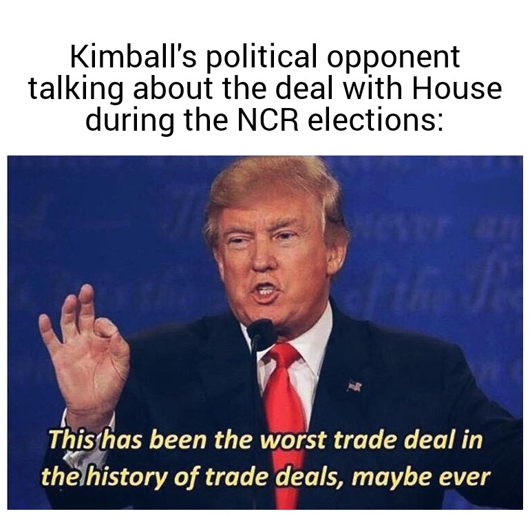 House ending Make California great again r/NewVegasMemes