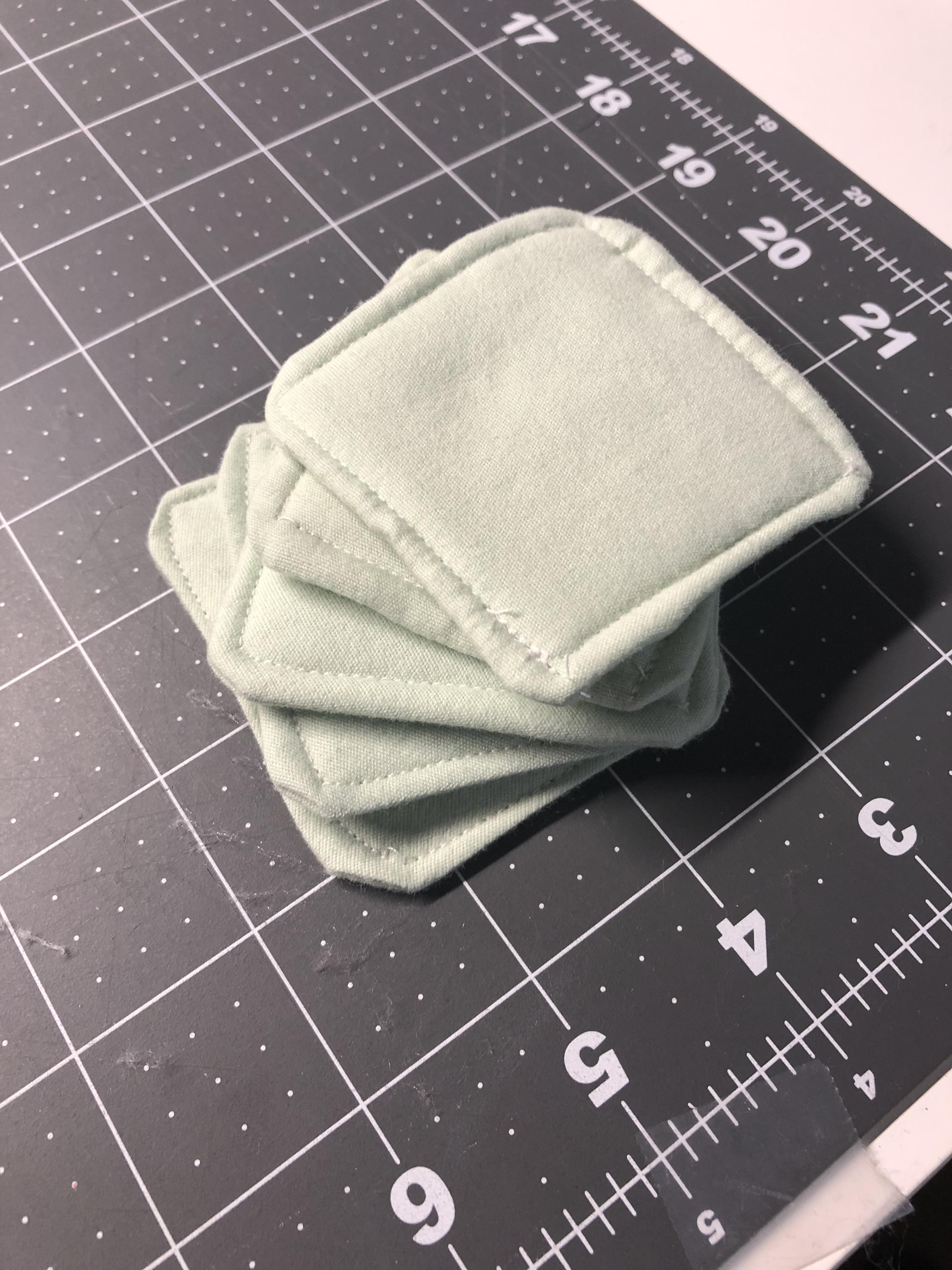 New sewing machine practice makeup remover pads r/ZeroWaste