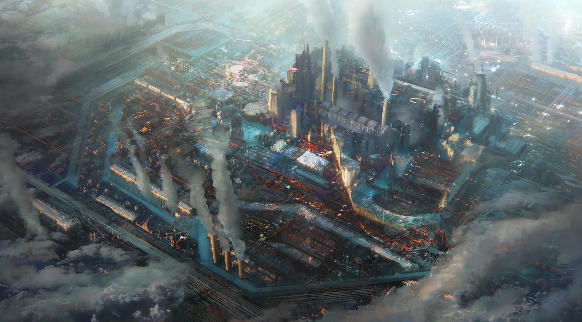 Factory of the future 1920 × 1062 wallpapers