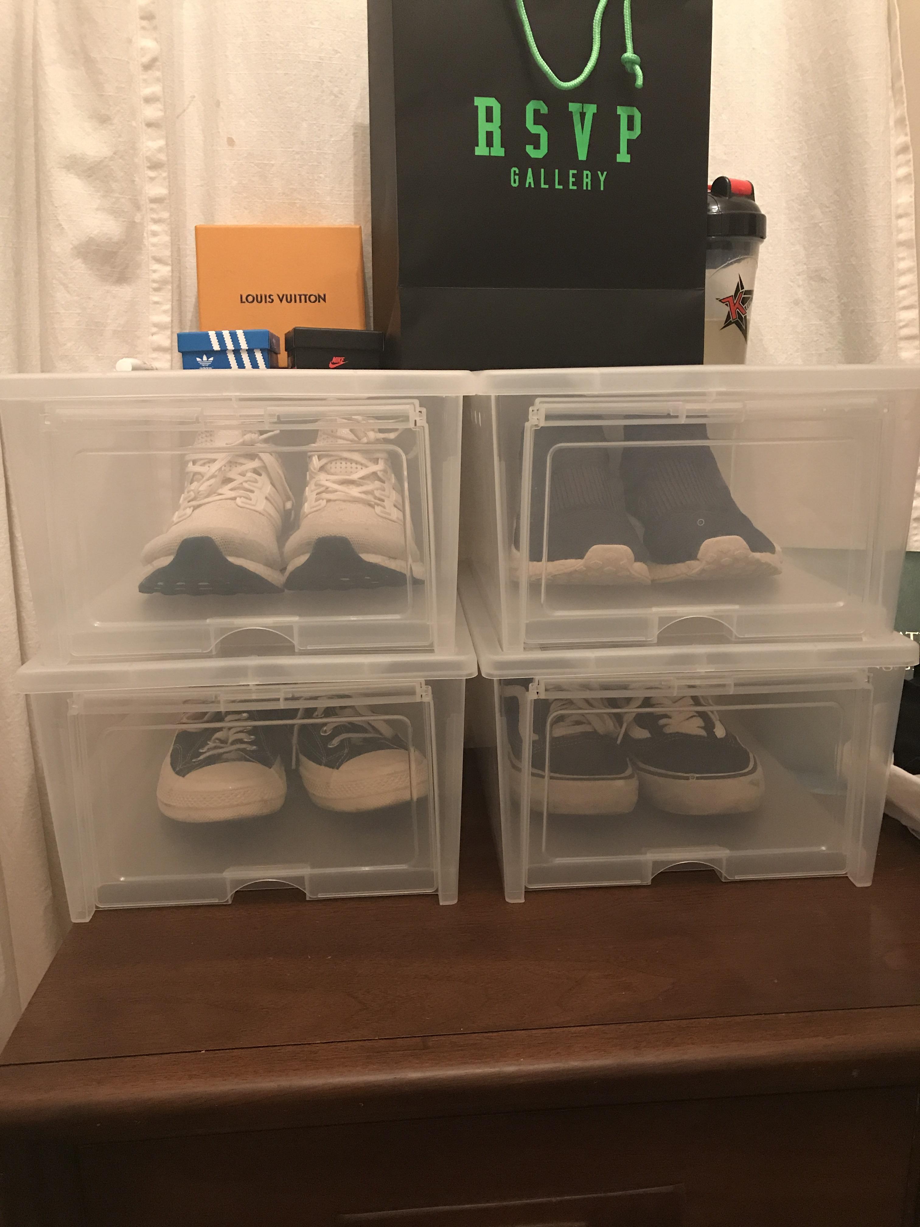 Just got some drop front shoe boxes and I’m loving them already 😍 r