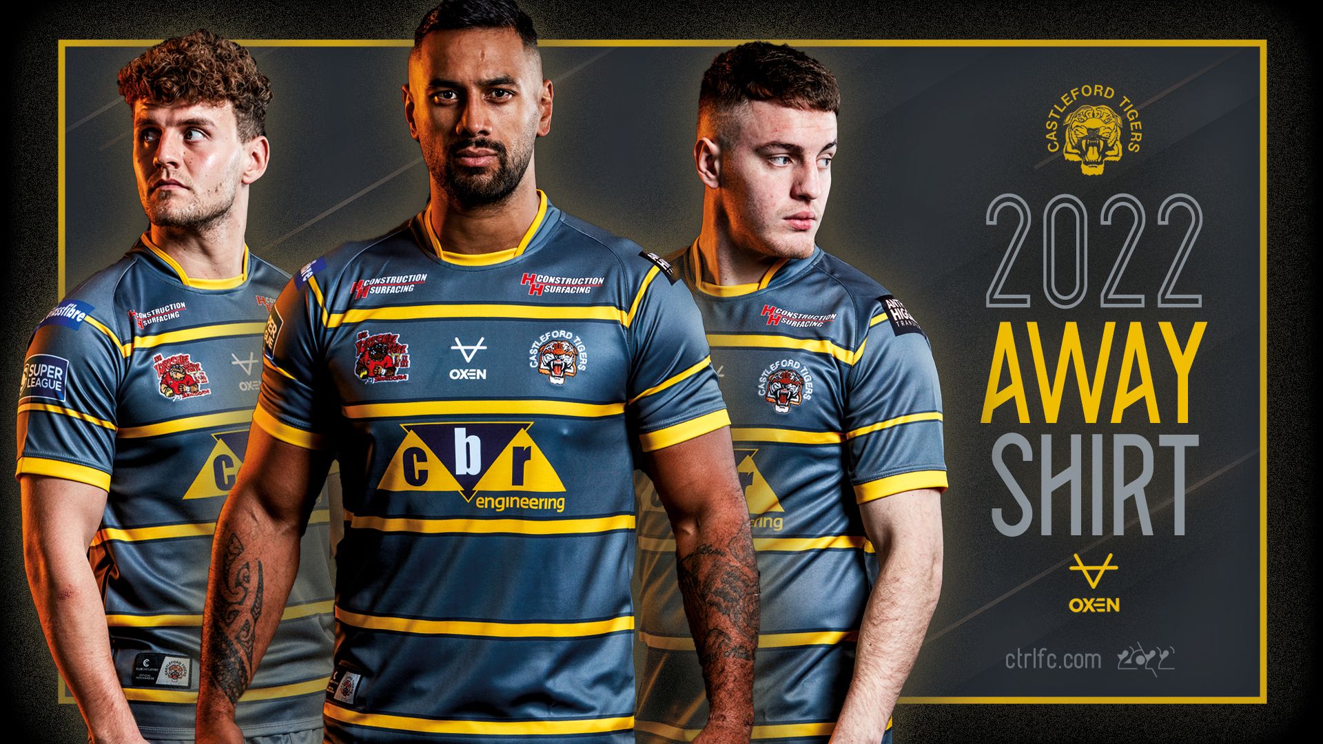 Castleford Tigers release away shirt for 2022 r/superleague