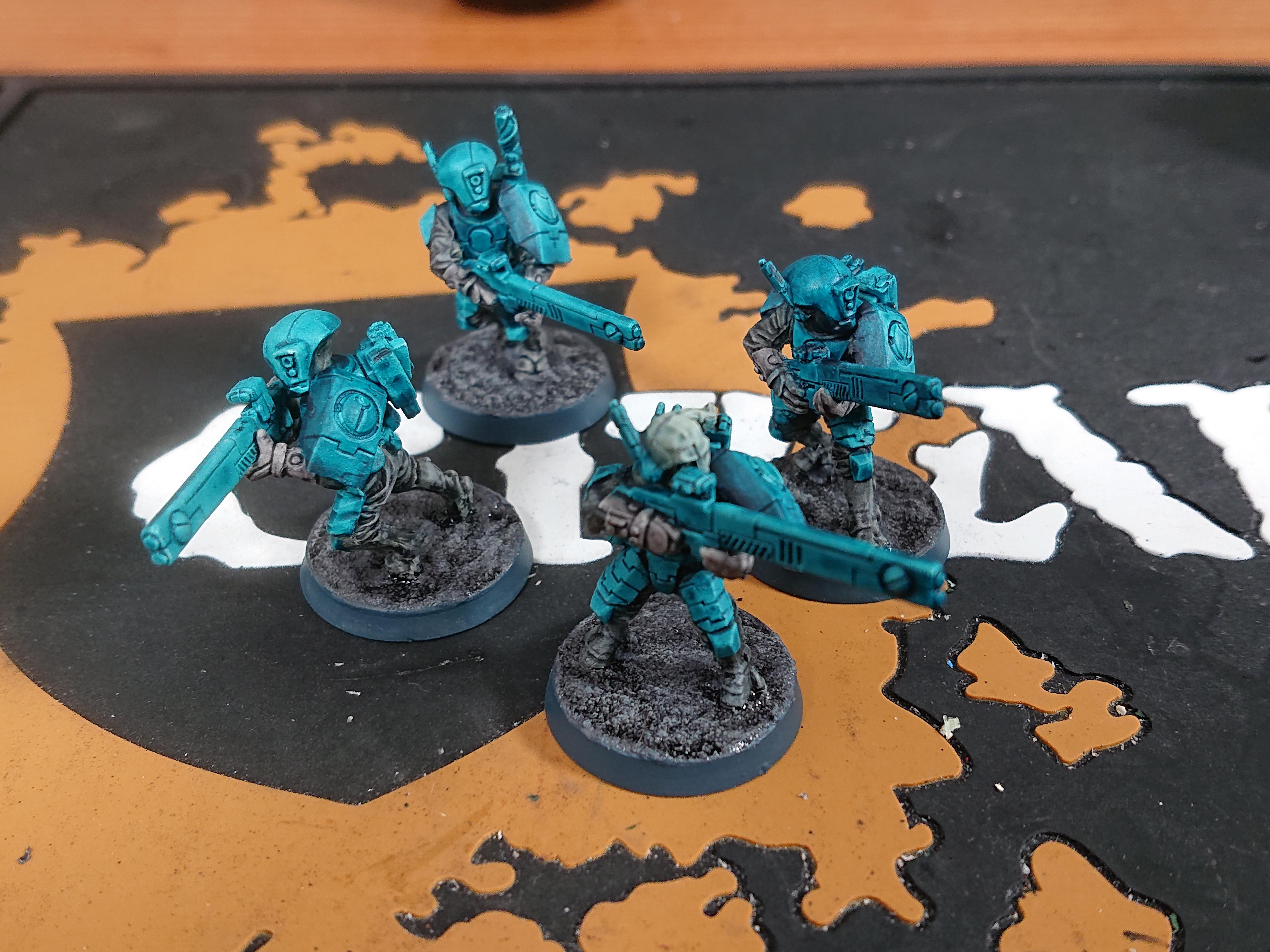 My Tau speed paint with contrast paints r/Warhammer40k