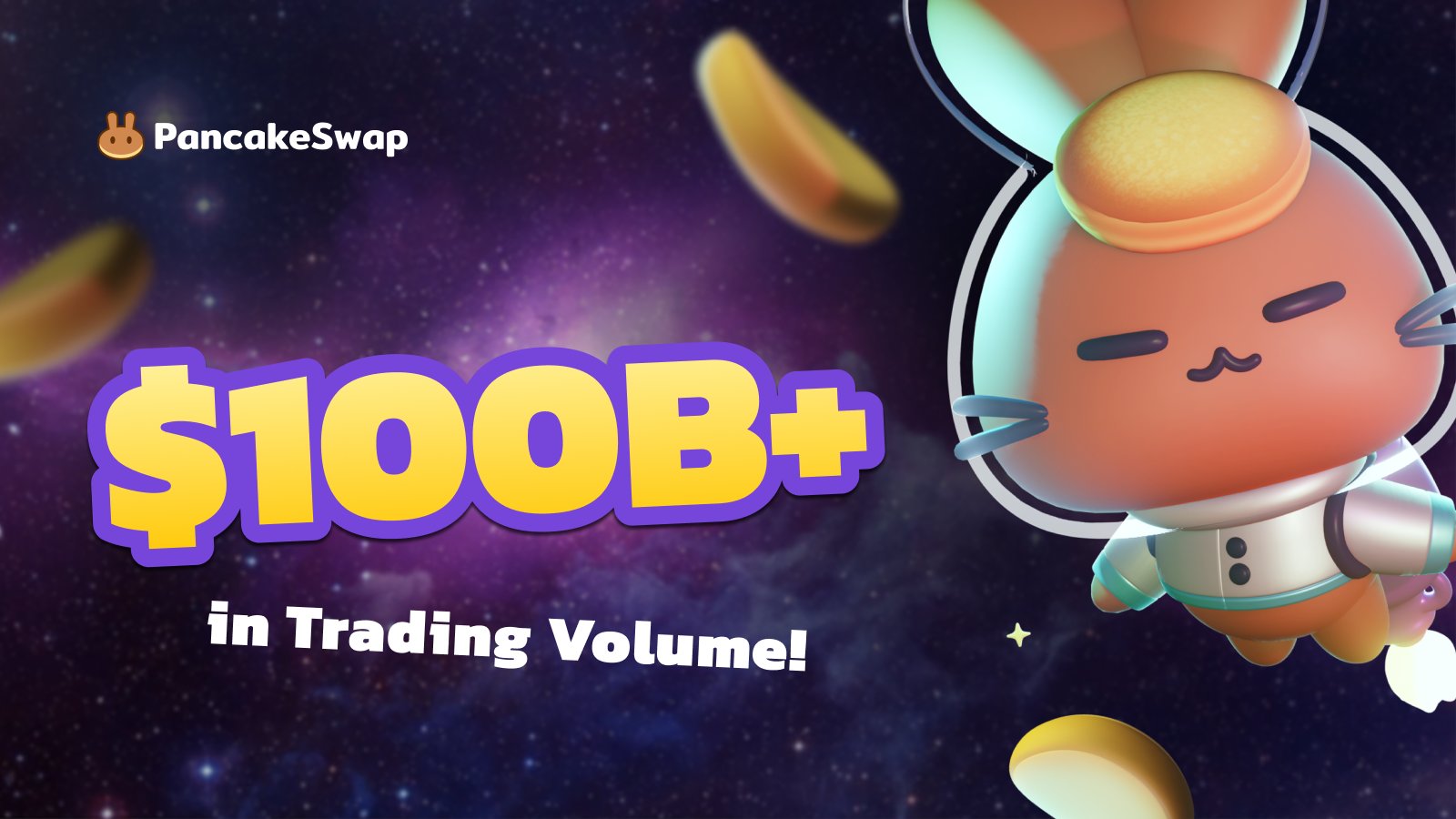 There has been over 100 Billion USD in trading volume on PancakeSwap