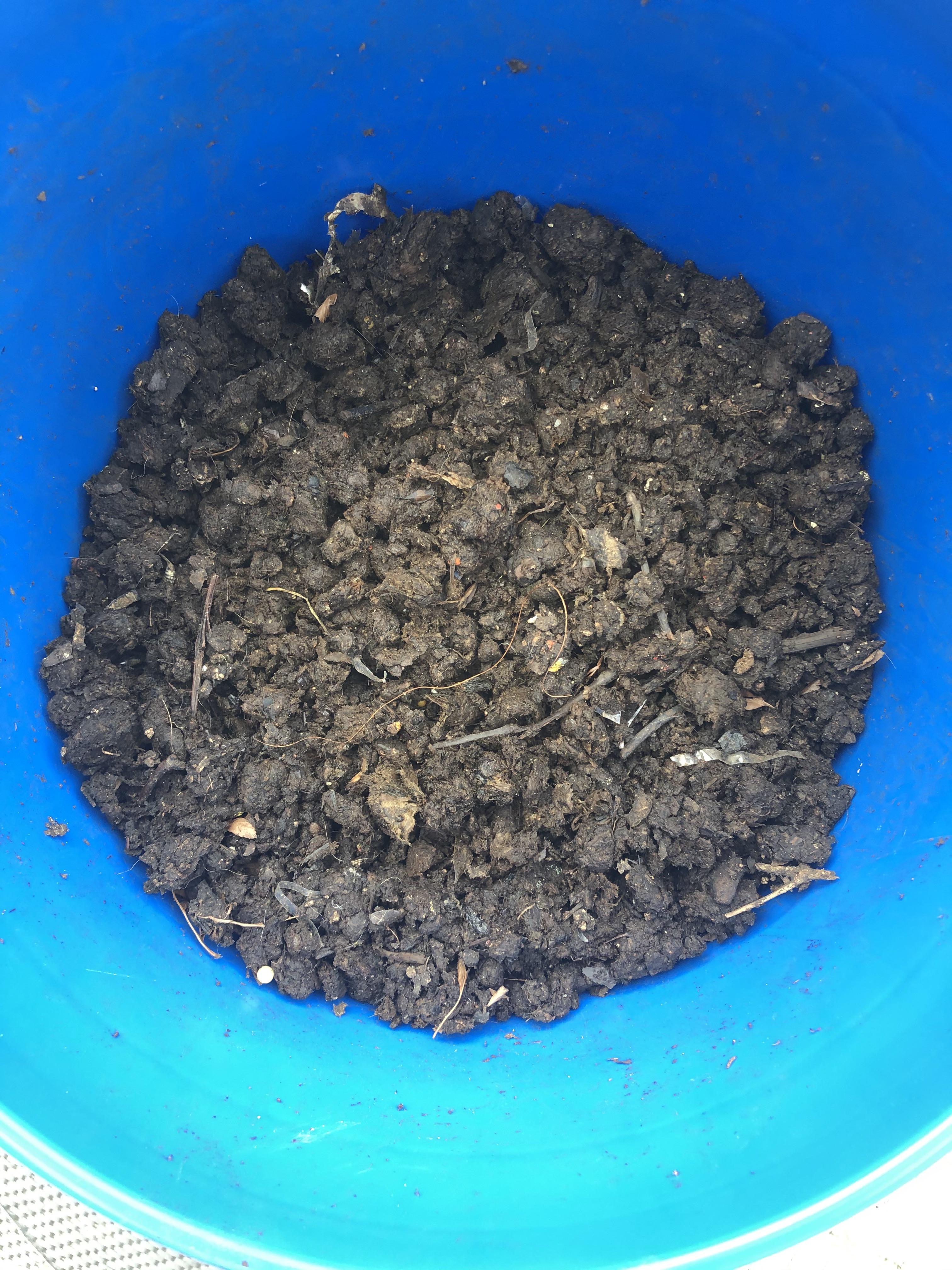 New composter here with clumps from a tumbler. Does this need more