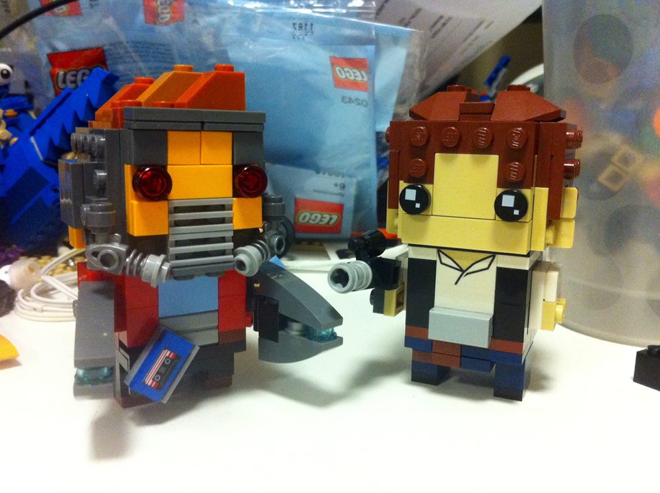 Custom Starlord and Han Solo Brickheadz r/lego