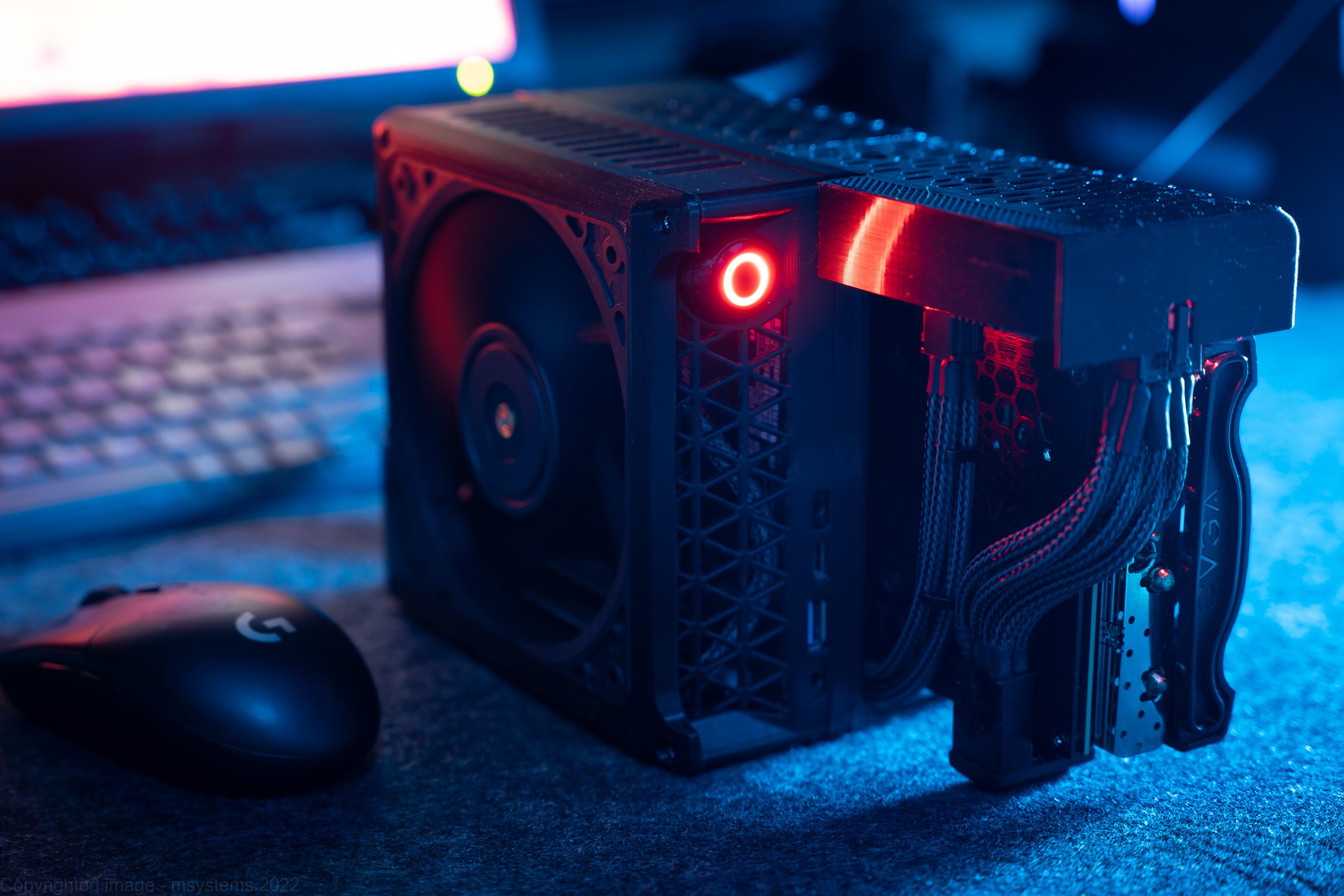 DeskVader [Deskmini X300, AMD 5700g, RTX 3060ti 3.5L] r/sffpc