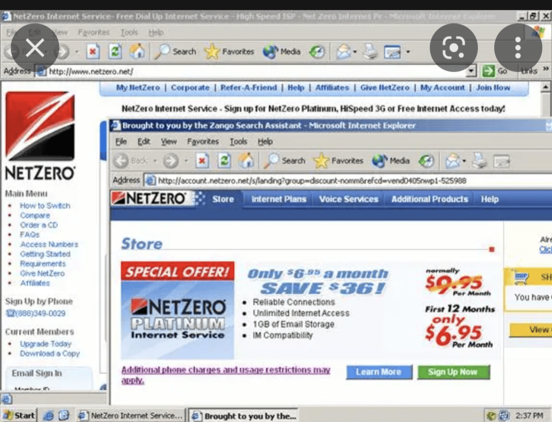 netzero r/Xennials