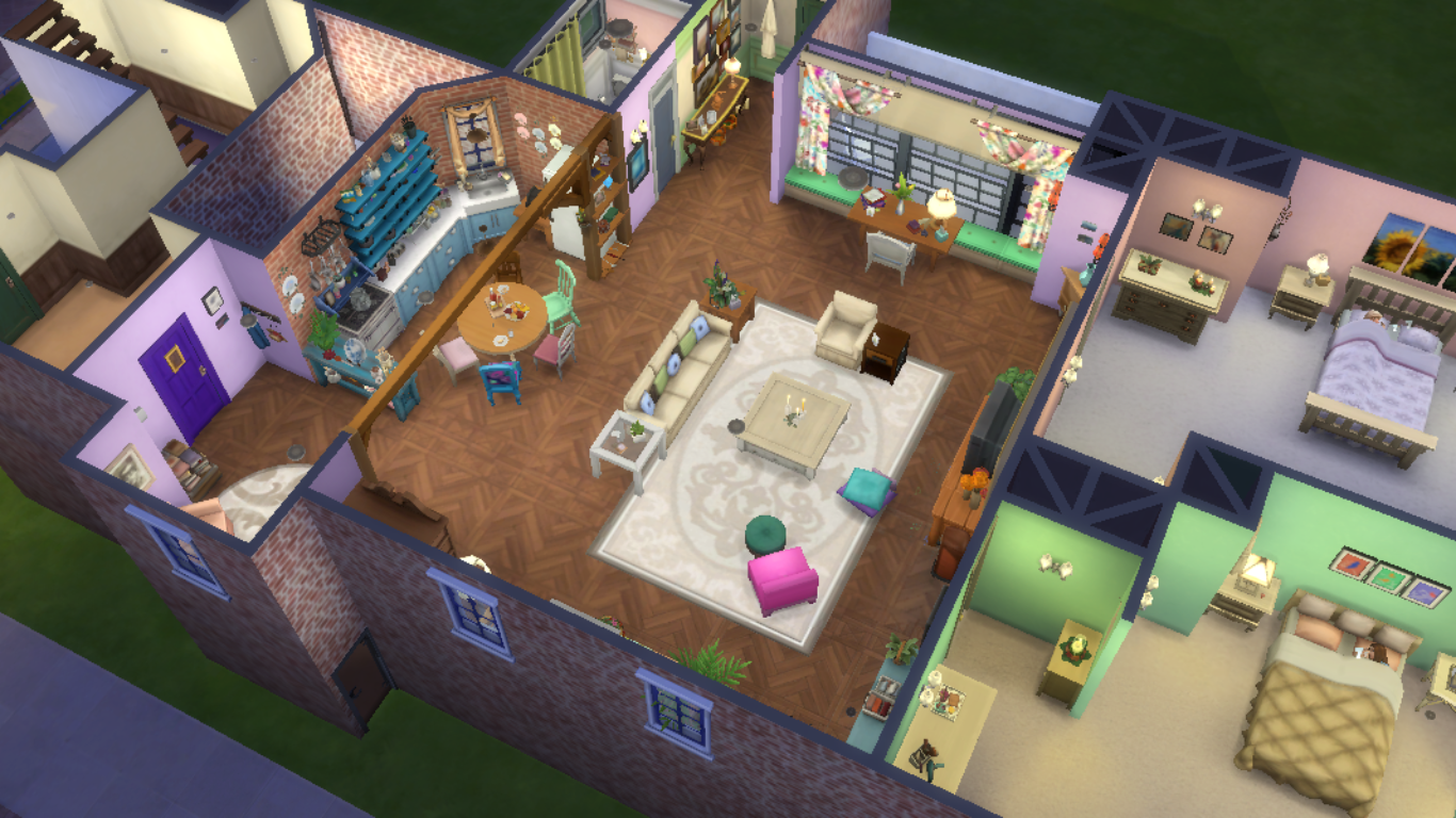 My take on Monica's apartment in Friends r/thesims