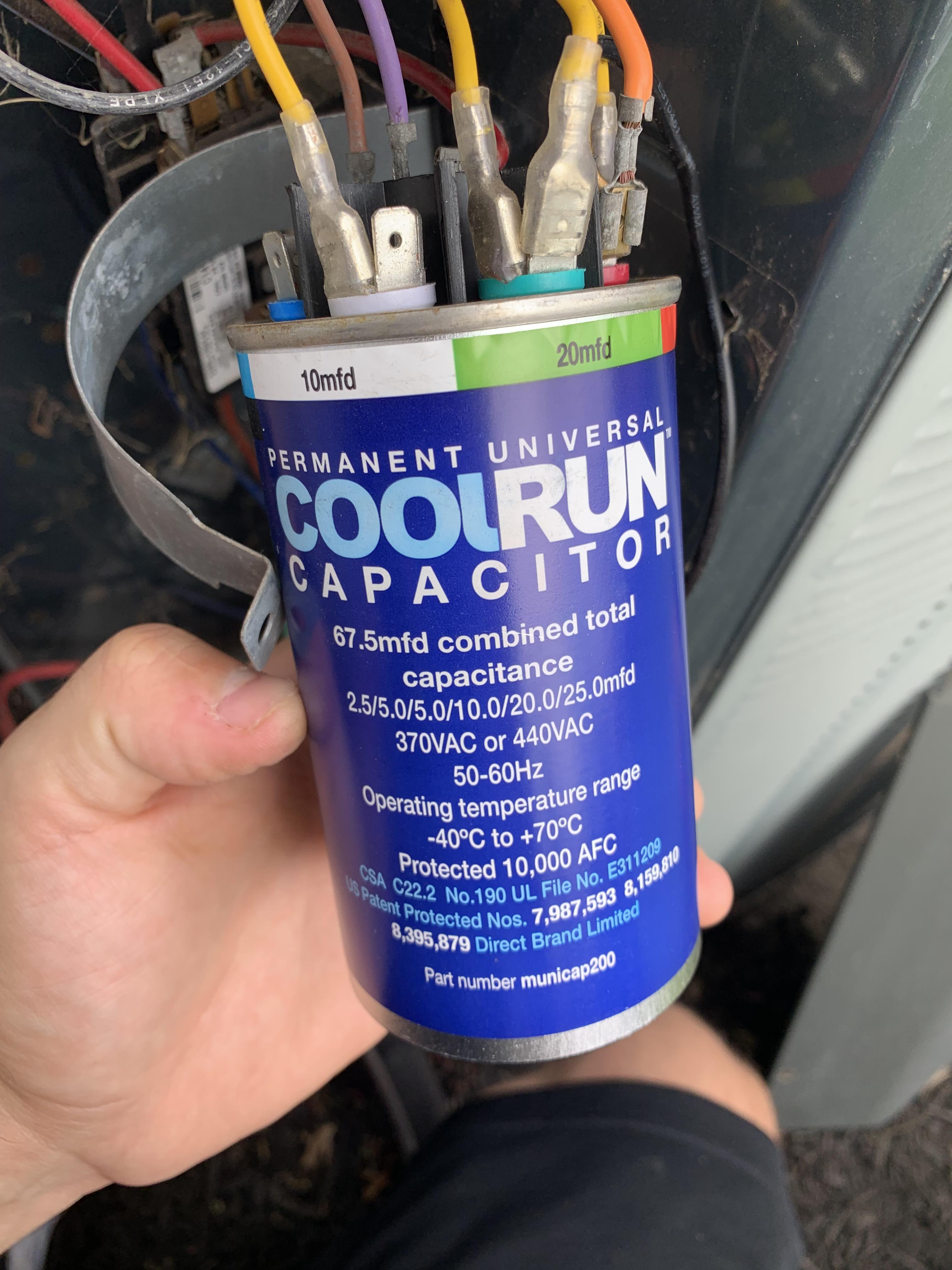 Condenser was humming but wouldn’t kick on. Just yesterday it kicked on