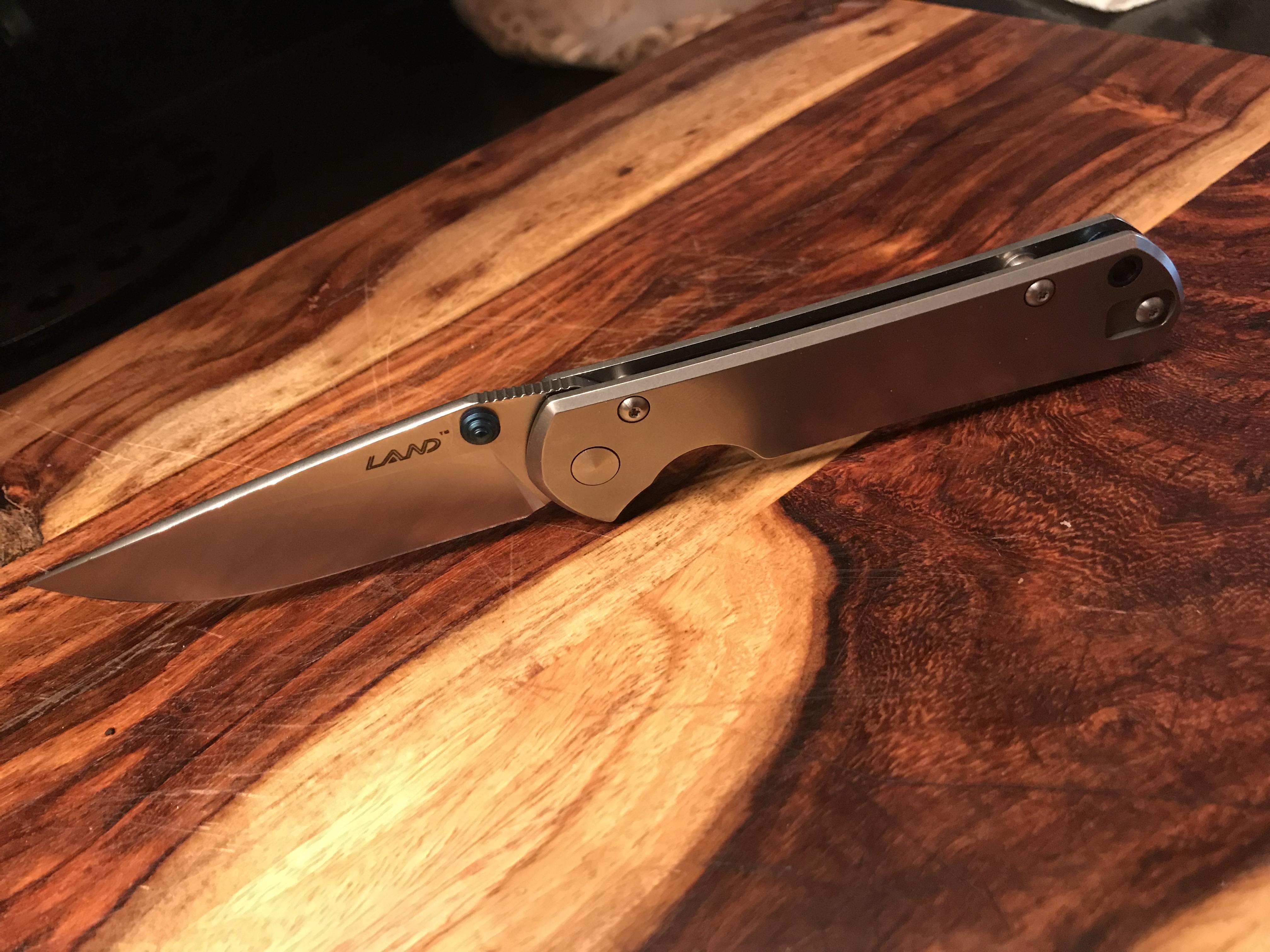 NKD/SRM Land 910 EDC Sharp Folding Pocket Knife With Frame Lock;Sandvik
