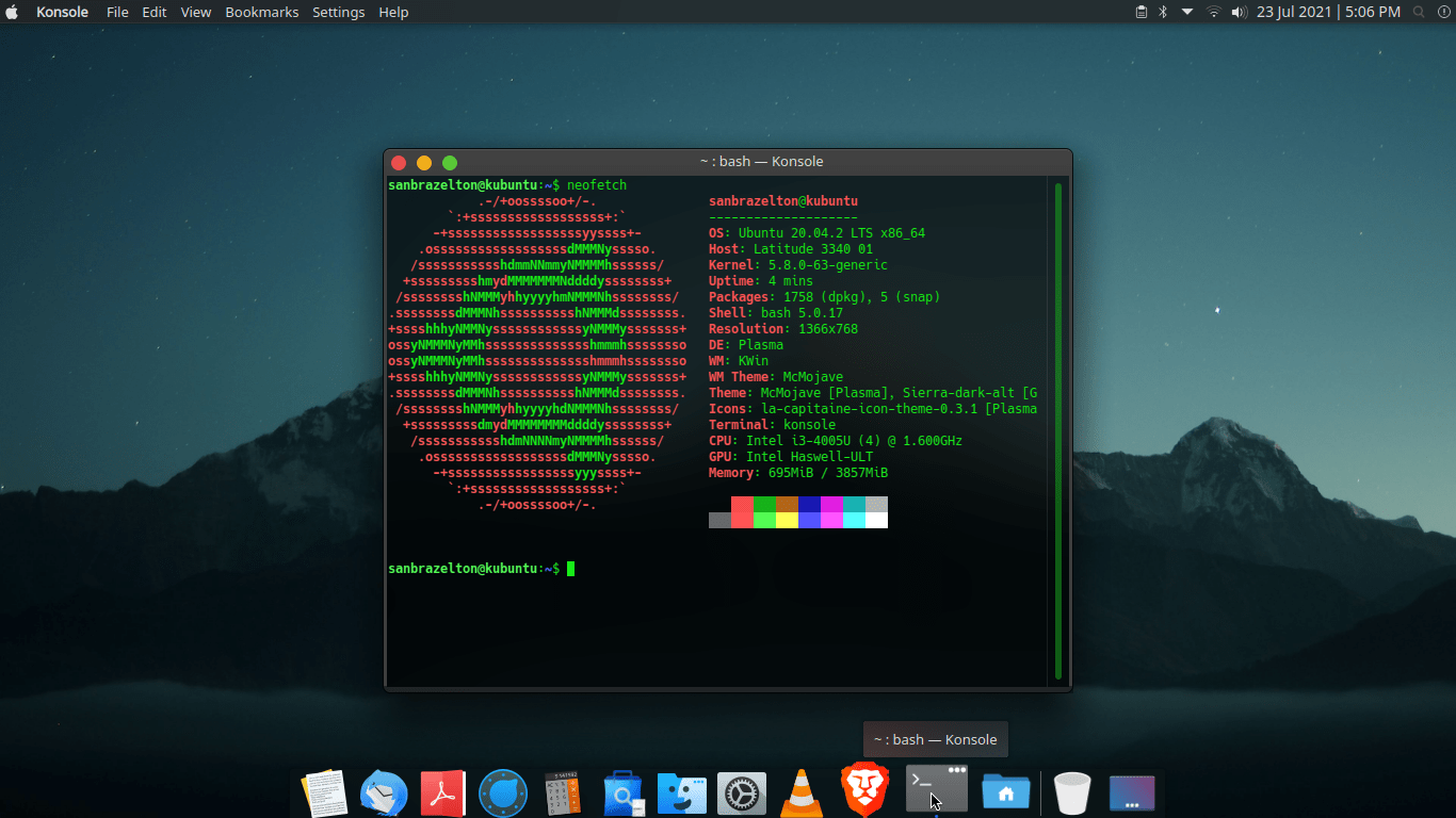 Minimalist kubuntu desktop ;) r/LinuxCirclejerk