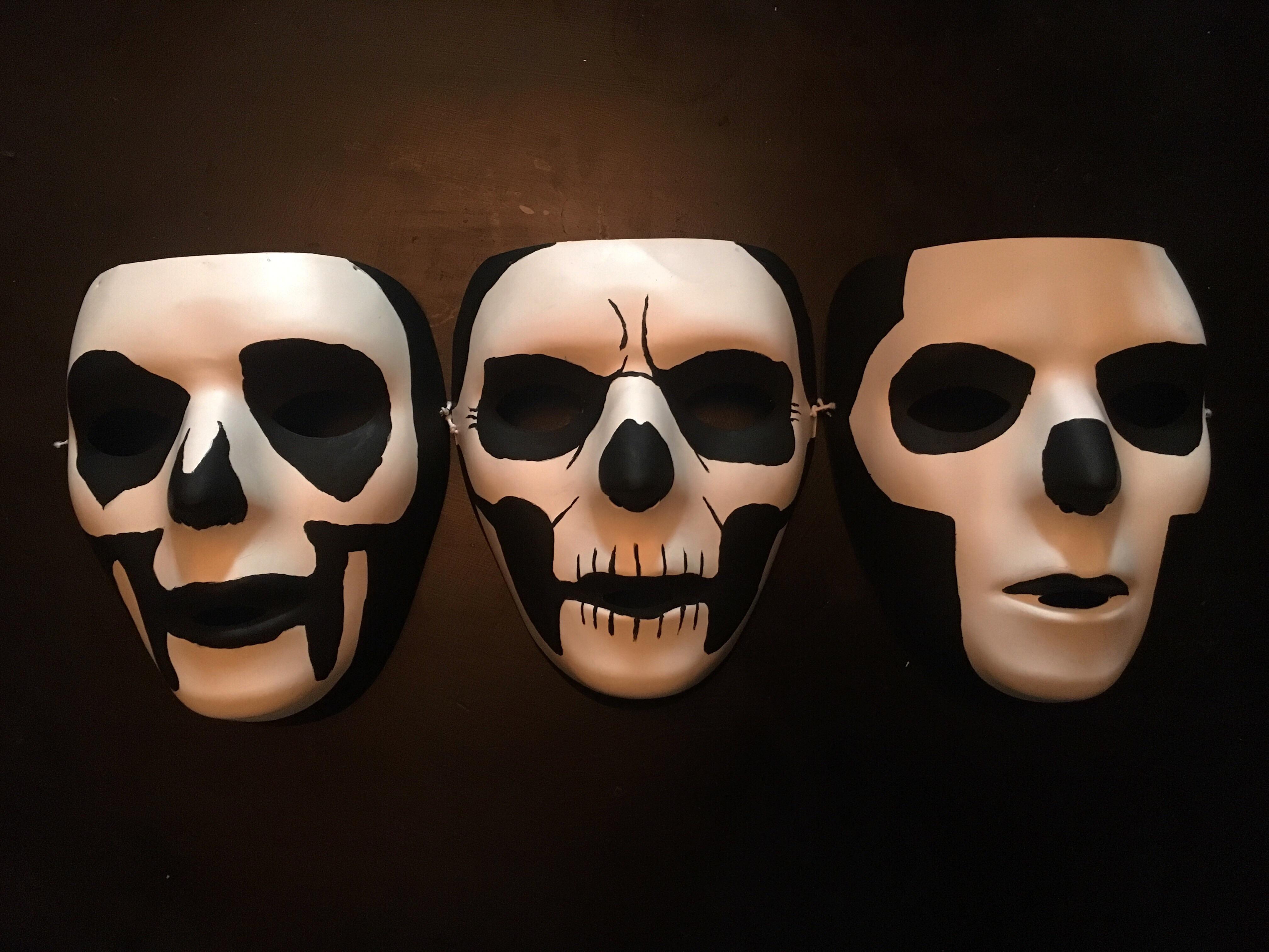 Papa I, II, and III masks I created. Ghostbc