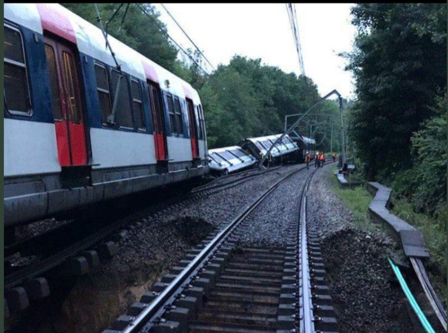 Déraillement du RER B entre Orsay et Saint Rémy les Chevreuse suite à