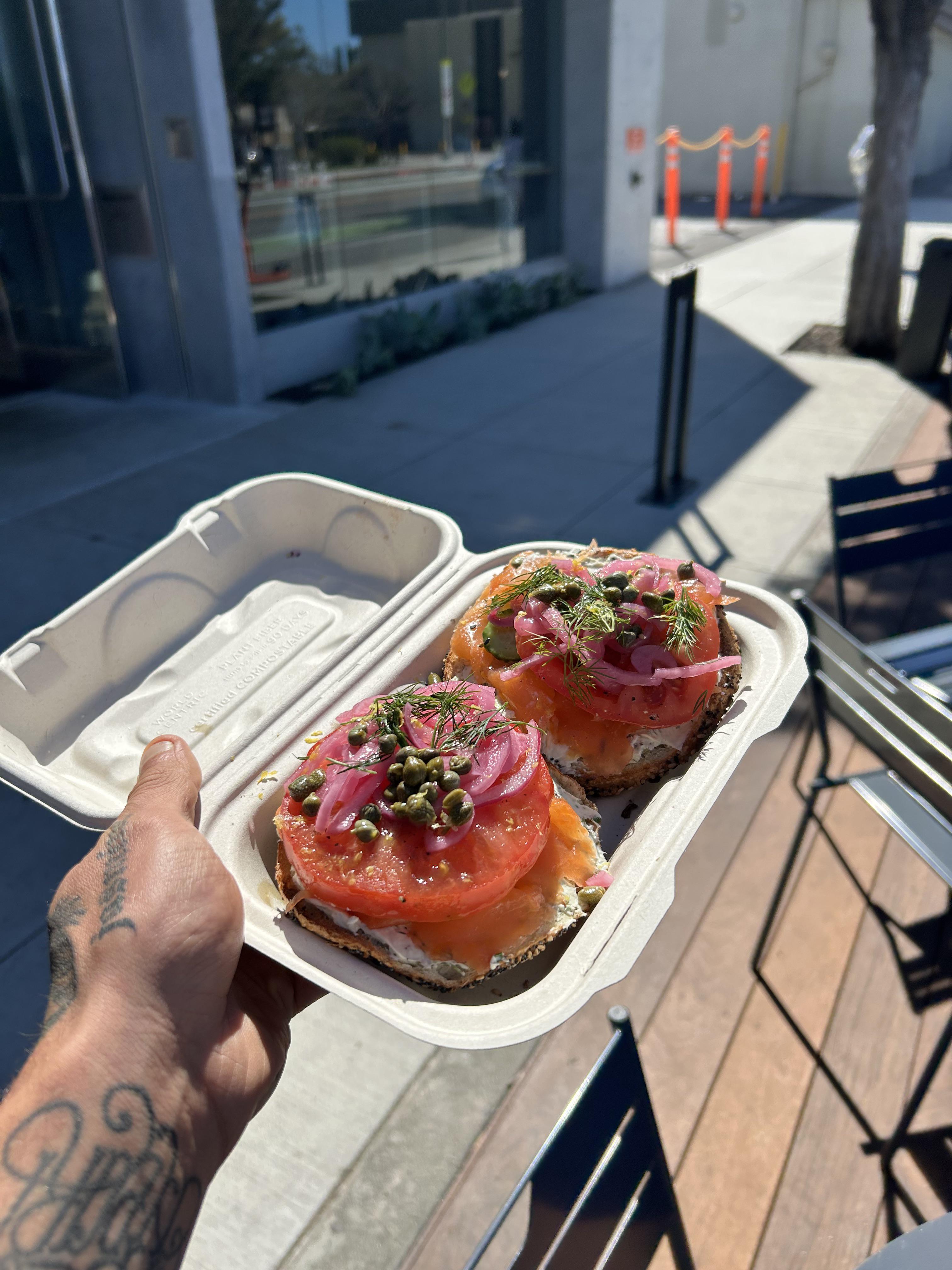 Layla’s Bagels in Santa Monica. So so solid. r/FoodLosAngeles