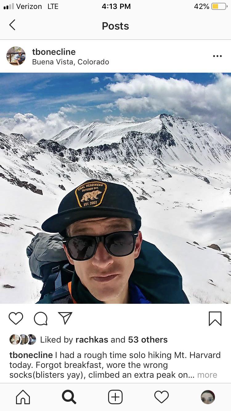 MISSING since Sunday around Kit Carson/Challenger Point. His car was