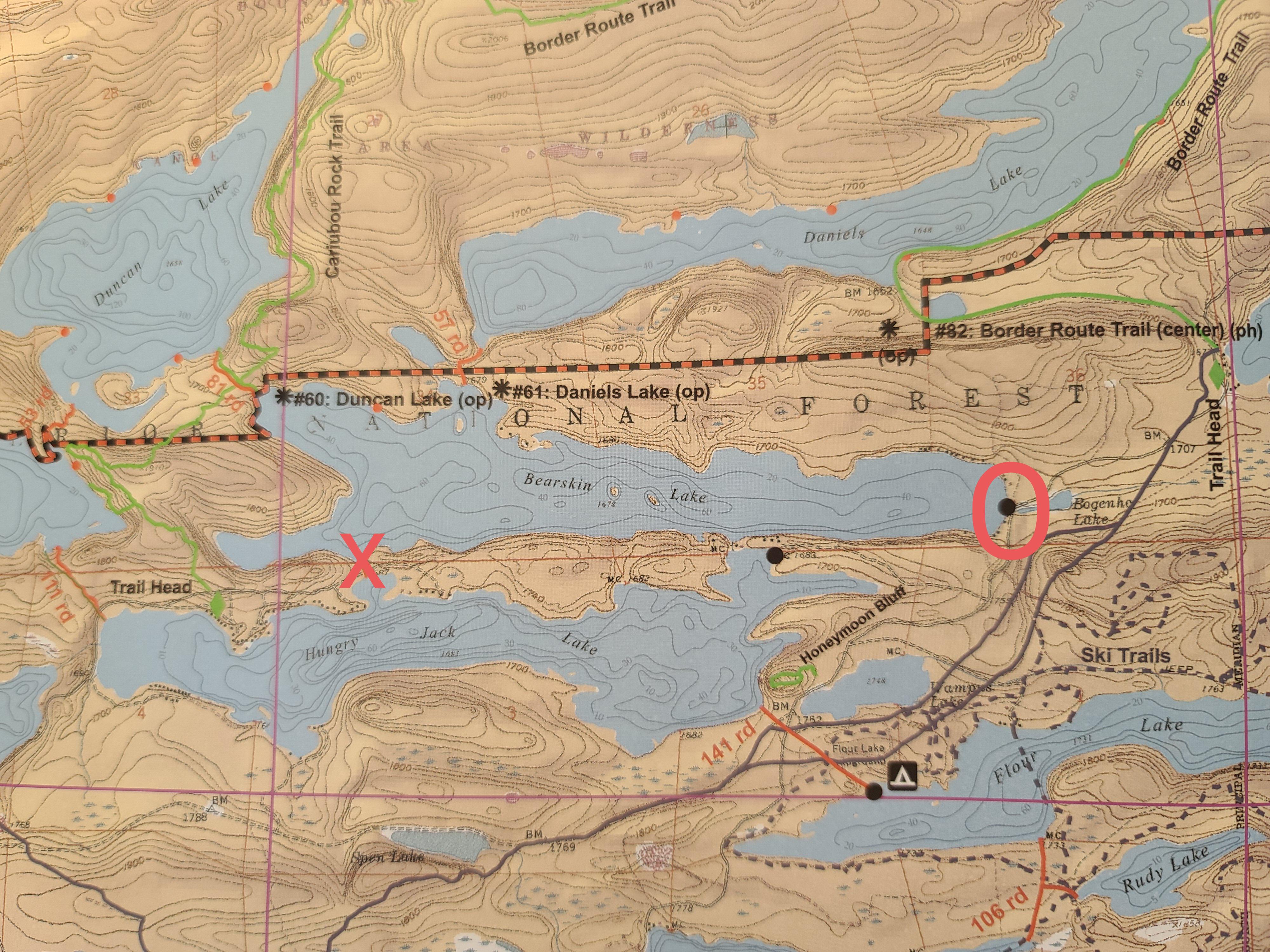 I'm planning on a trip through Bearskin into Duncan, and camping on