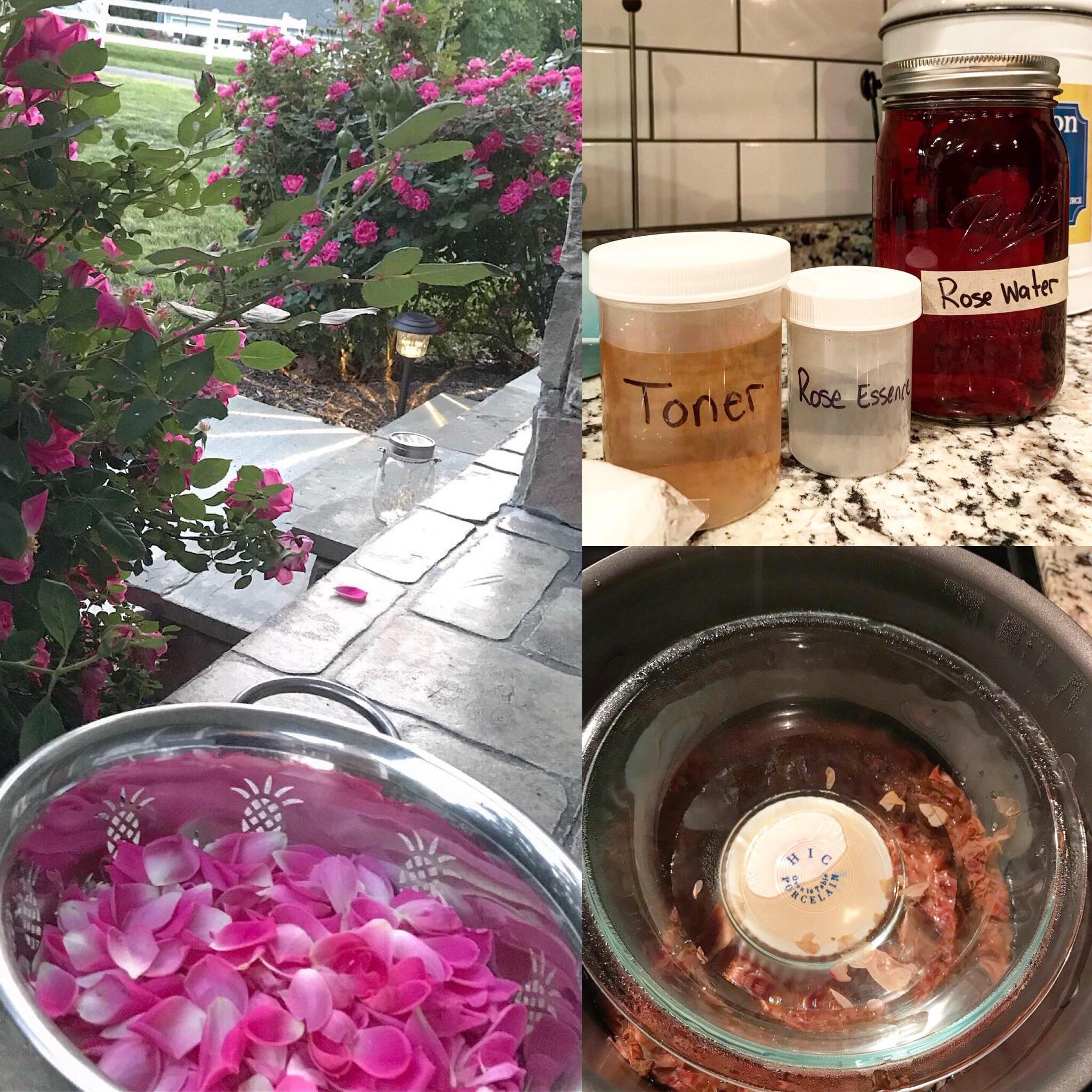 I love using rose water, so this year I actually took the time to