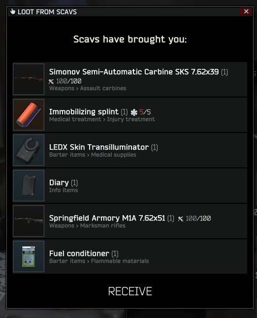 Best Moonshine scav case ive gotten so far r/EscapefromTarkov