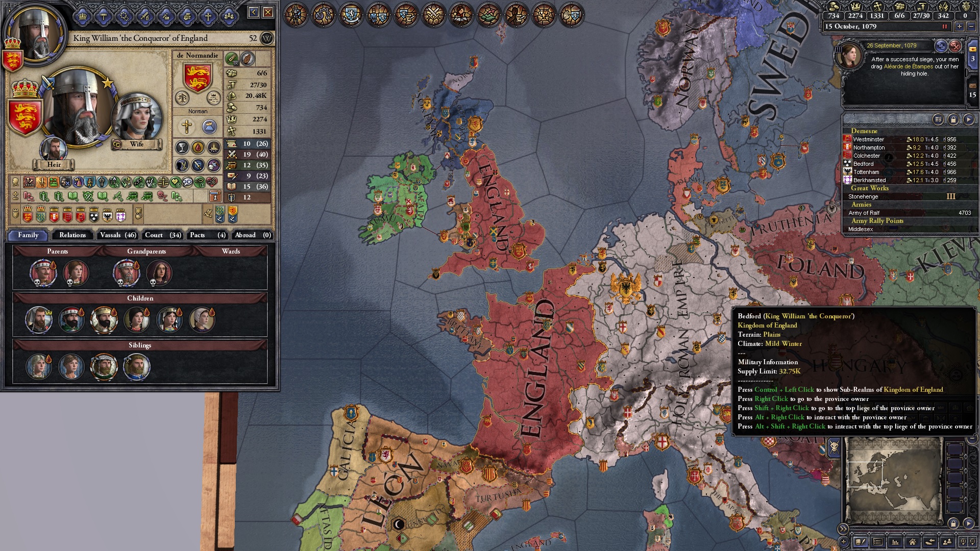 won the 100 year war....early CrusaderKings